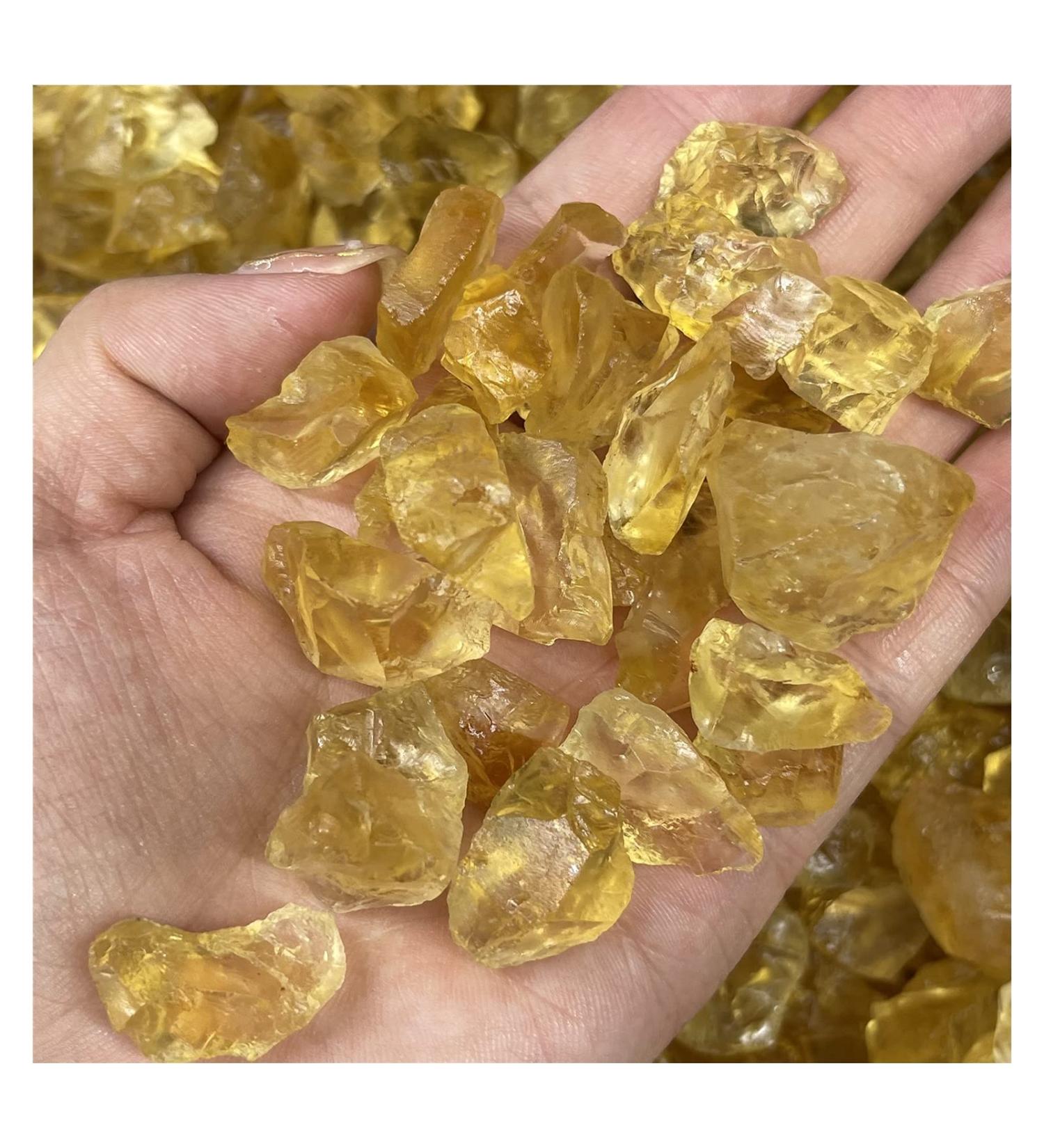 Natural Crystal Rough Natural Citrine Ore Crystal Rock Specimen Collection Home Decoration and Fish Tank Stone Natural Stones and Minerals (Size : 50G) - Buy Online on GoSupps.com