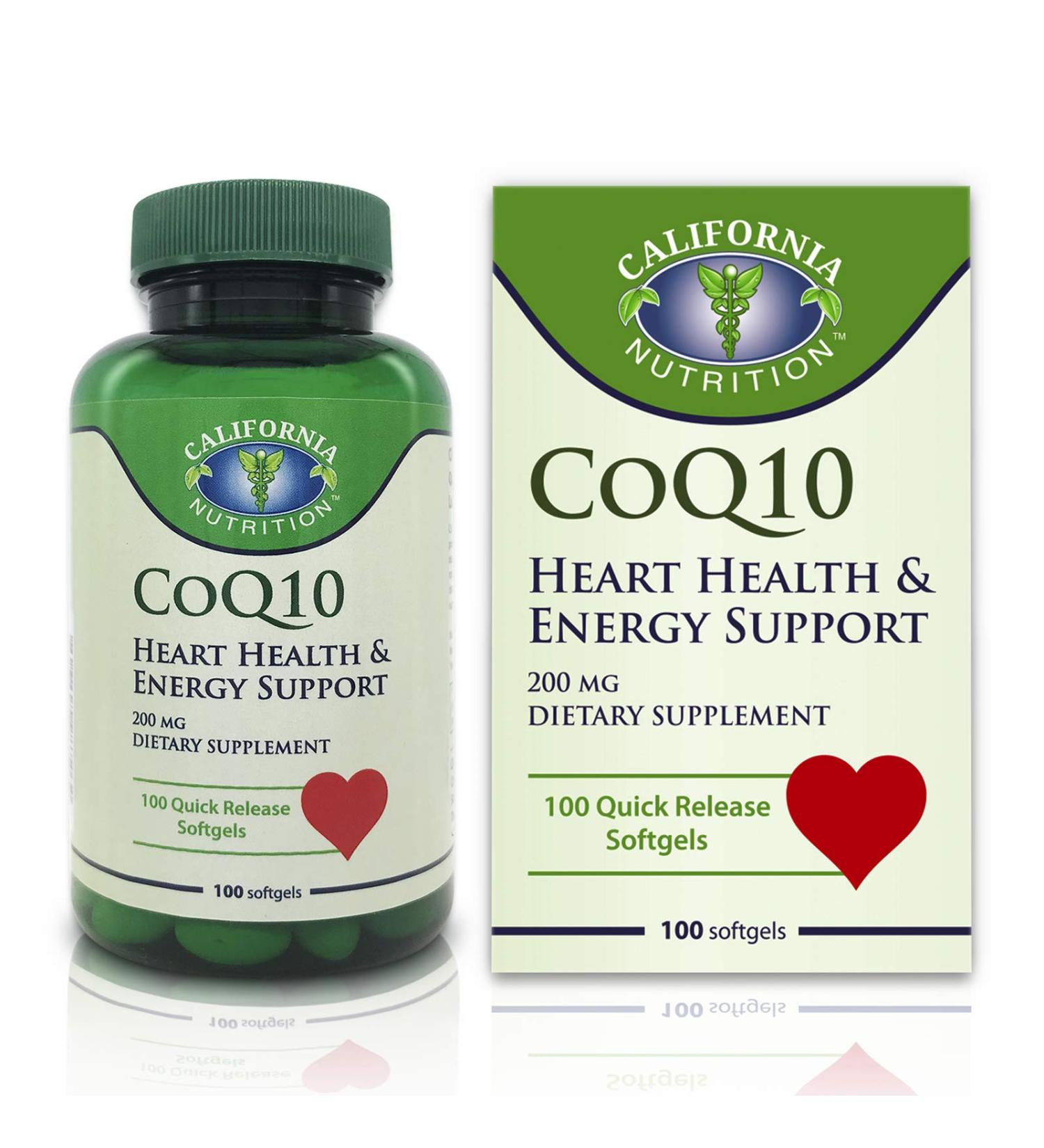 Buy CoQ10 200mg - High Absorption Antioxidant Supplement - 100 Softgels for Heart Health & Energy - International Shipping Available - Buy Online on GoSupps.com