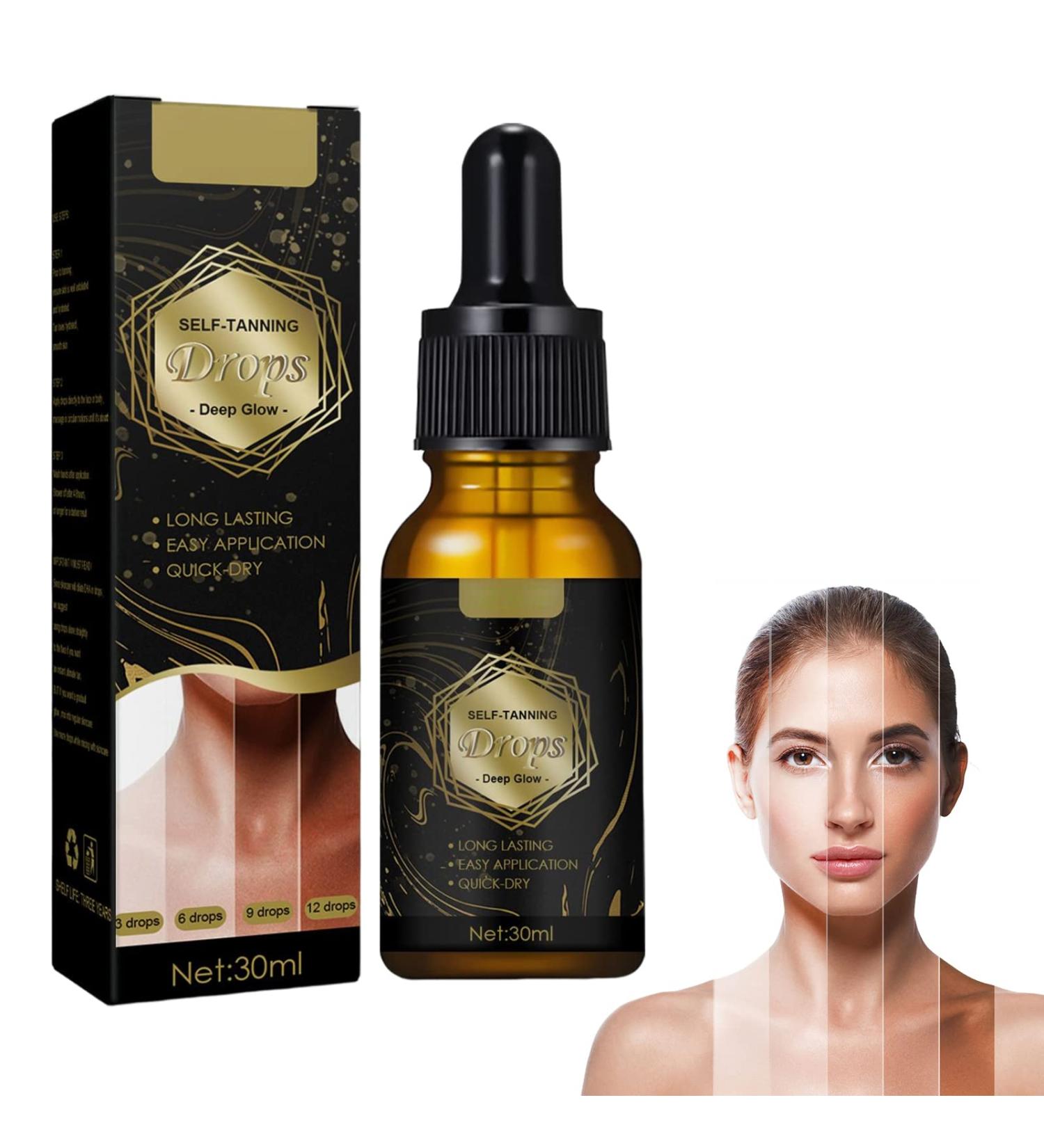 Self Tanning Drops 30ml - Gradual Custom Face Tan Serum - Buy Online on GoSupps.com