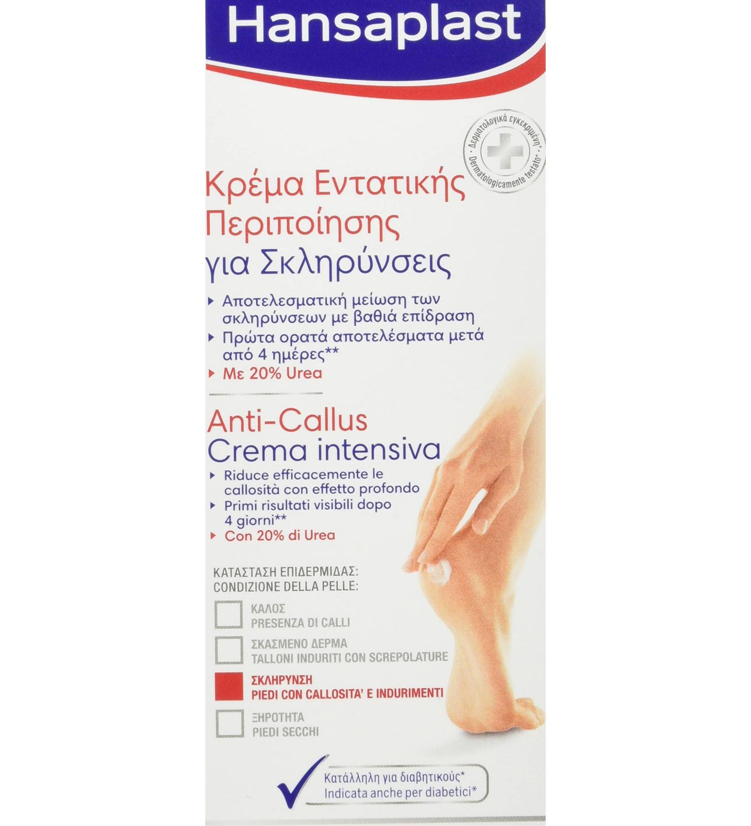Hansaplast Anti-Callus Intensive Moisturizing Foot Cream - 20% Urea & Aquaporine Technology 3 Pack (75 ml) | Cracked Dry Feet Care - Buy Online on GoSupps.com