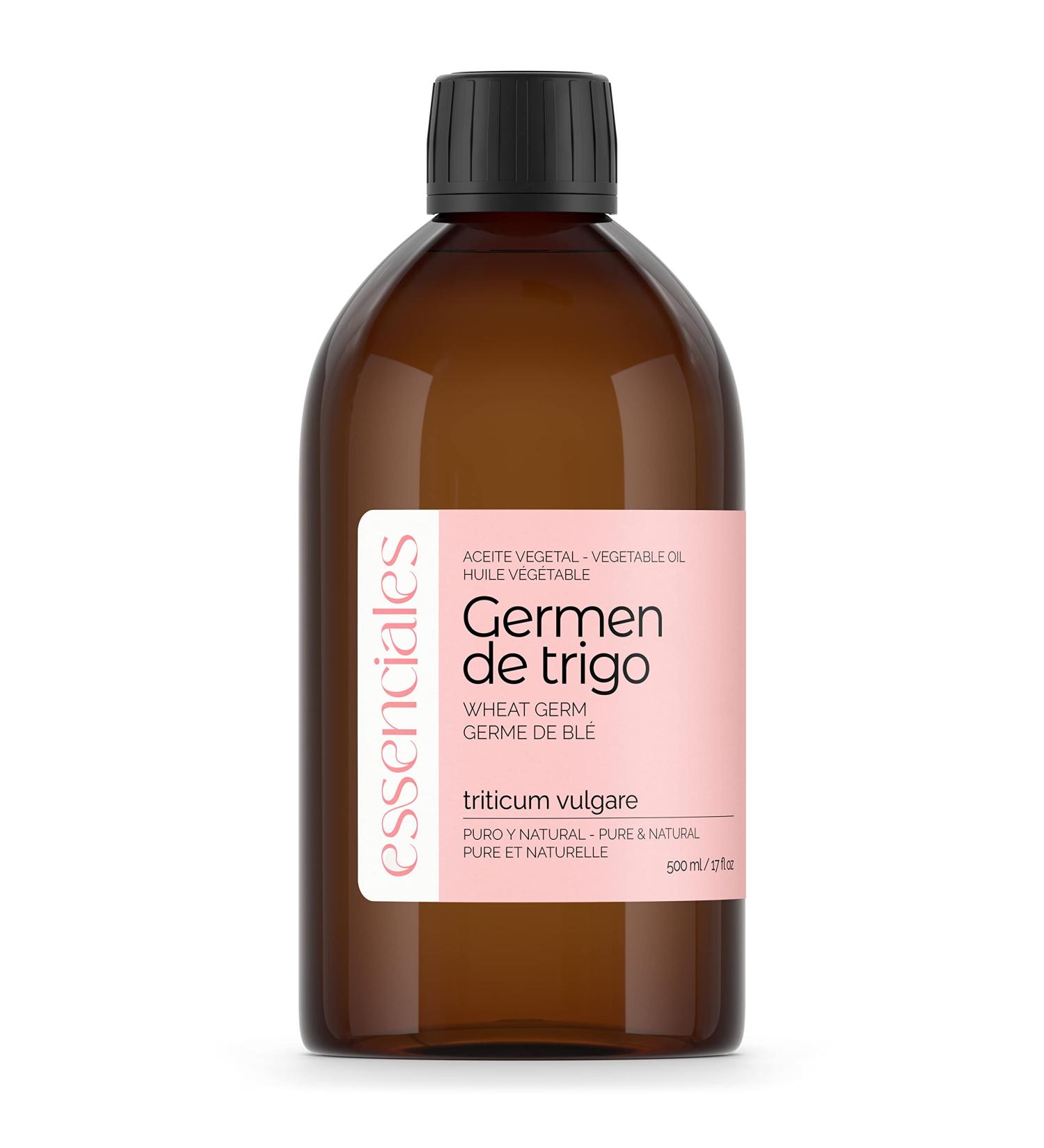  Essenciales Essenciales - Wheat Germ Vegetable Oil 100% Pure 500 ml | Triticum Vulgare Vegetable Oil First Cold Press - Buy Online on GoSupps.com