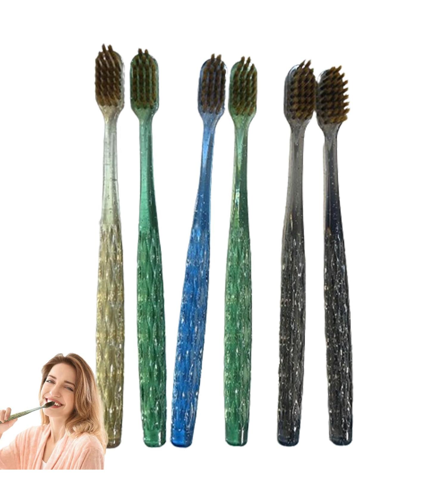 Buy Generic Soft Toothbrush Set | Portable & Travel-Friendly | 6-Pack Sensitive Bristles for Family & Women - Buy Online on GoSupps.com