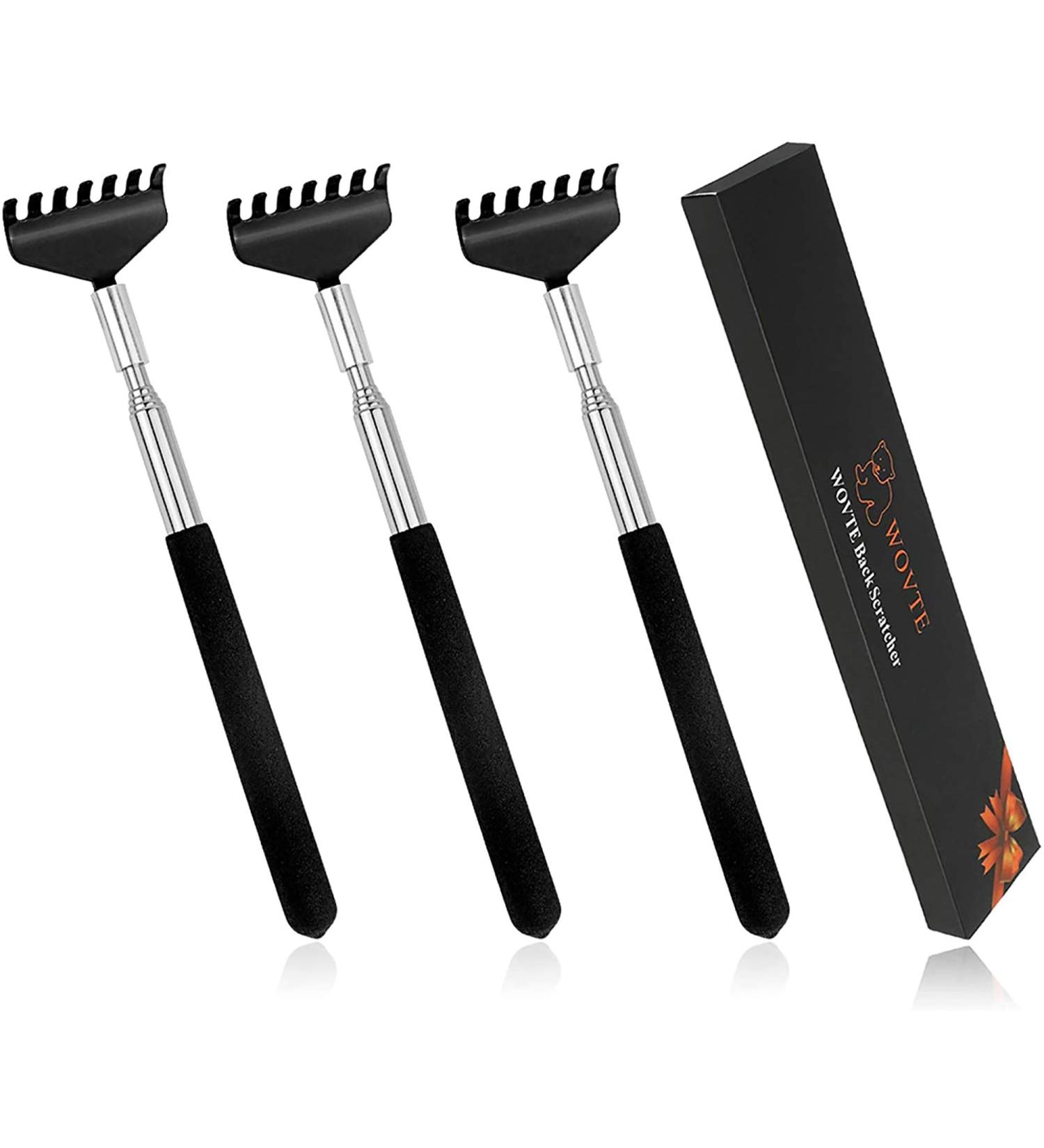 Wovte Telescopic Back Scratchers - 3-Piece Set | Perfect Funny Gifts for Men & Women | Great Birthday Present - Buy Online on GoSupps.com