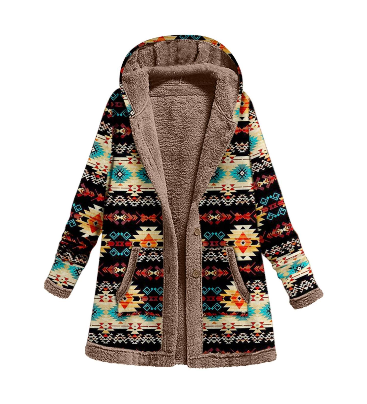 Hanxiulin Oversized Plush Jacket for Women | Warm Lined Fleece Winter Coat | Long Sleeve Trench Coat | Thick & Cuddly 4XL Black - Buy Online on GoSupps.com