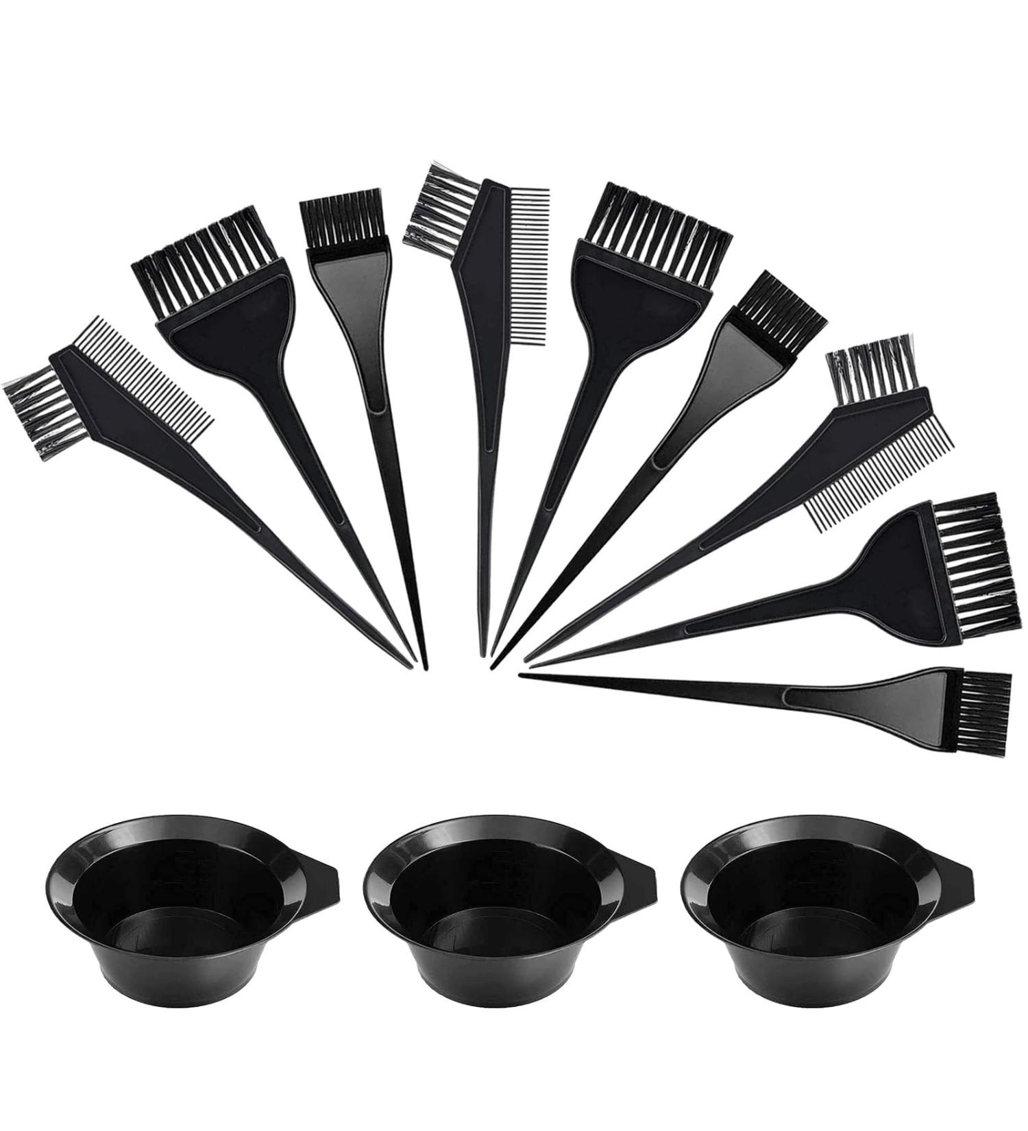 3 Sets Hair Dye Bowl And Brush Kit Hair Dye Bowl Tools For Hair Colouring Kit Hair Dye Brush And Mixing Bowl Set Dying Brushes Tint Comb Set For DIY Salon Hair Coloring Dying Brushes Hair Bleach Kit - Buy Online on GoSupps.com