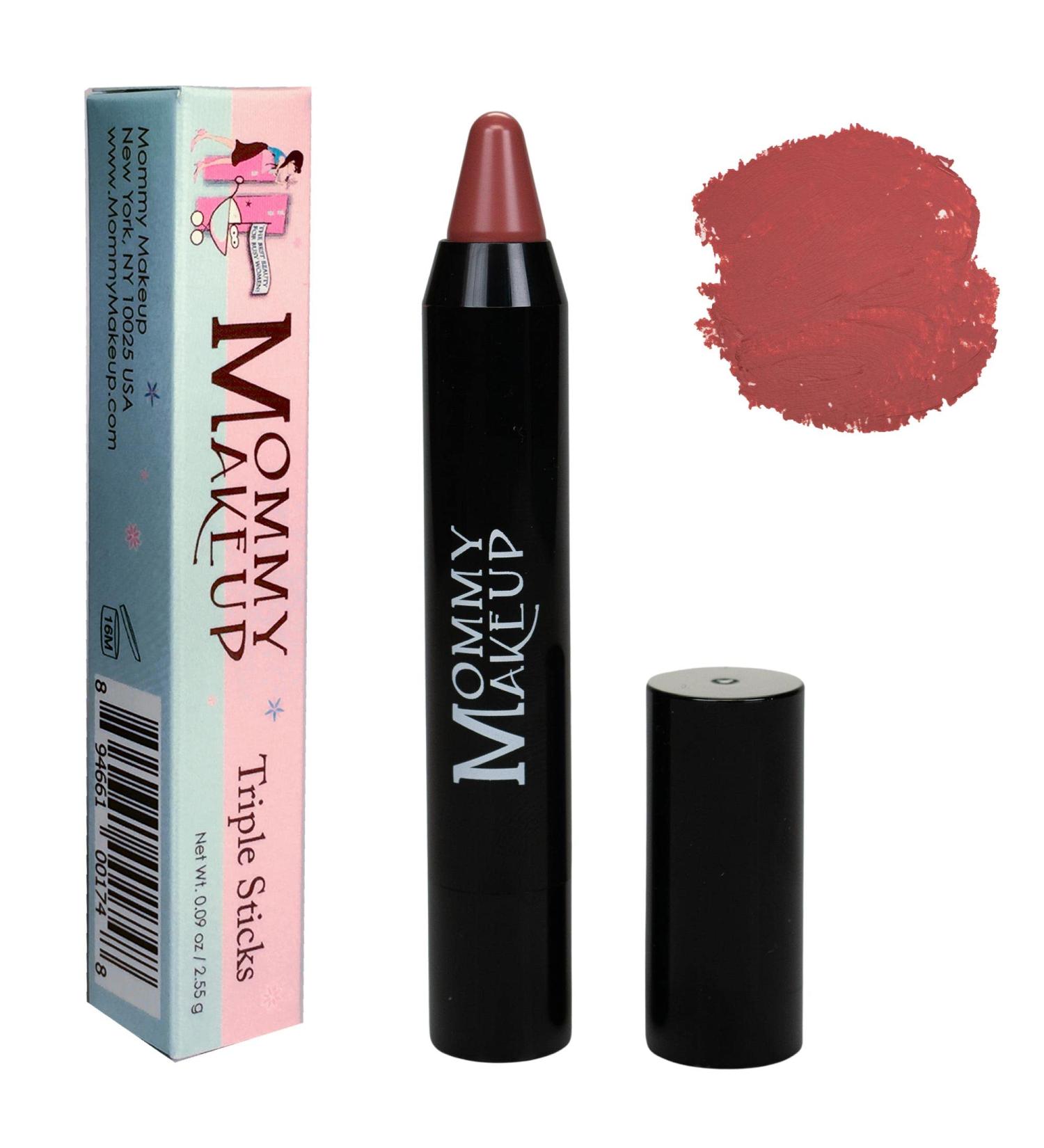 Triple Sticks Lipstick & Cream Blush - Moisturizing Lip Color for Lips & Cheeks - Tess: Muted Rose - Buy Online on GoSupps.com