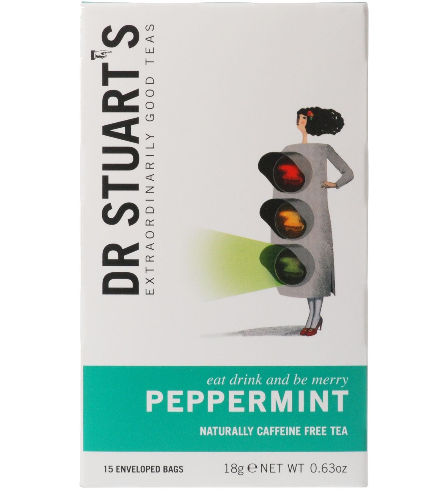 Dr Stuarts Peppermint Herbal Tea 15 Tea Bags - DRS-4002