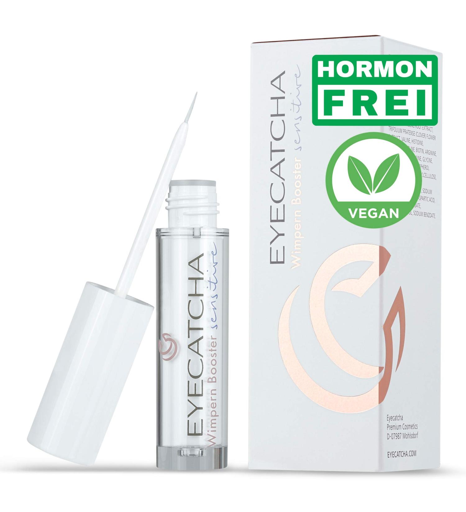 Sensitive Eyelash Serum - Hormone-Free Vegan Formula with Biotin & Peptides for Fast Strong Growth | Dermatologically Tested 3 ml - Buy Online on GoSupps.com