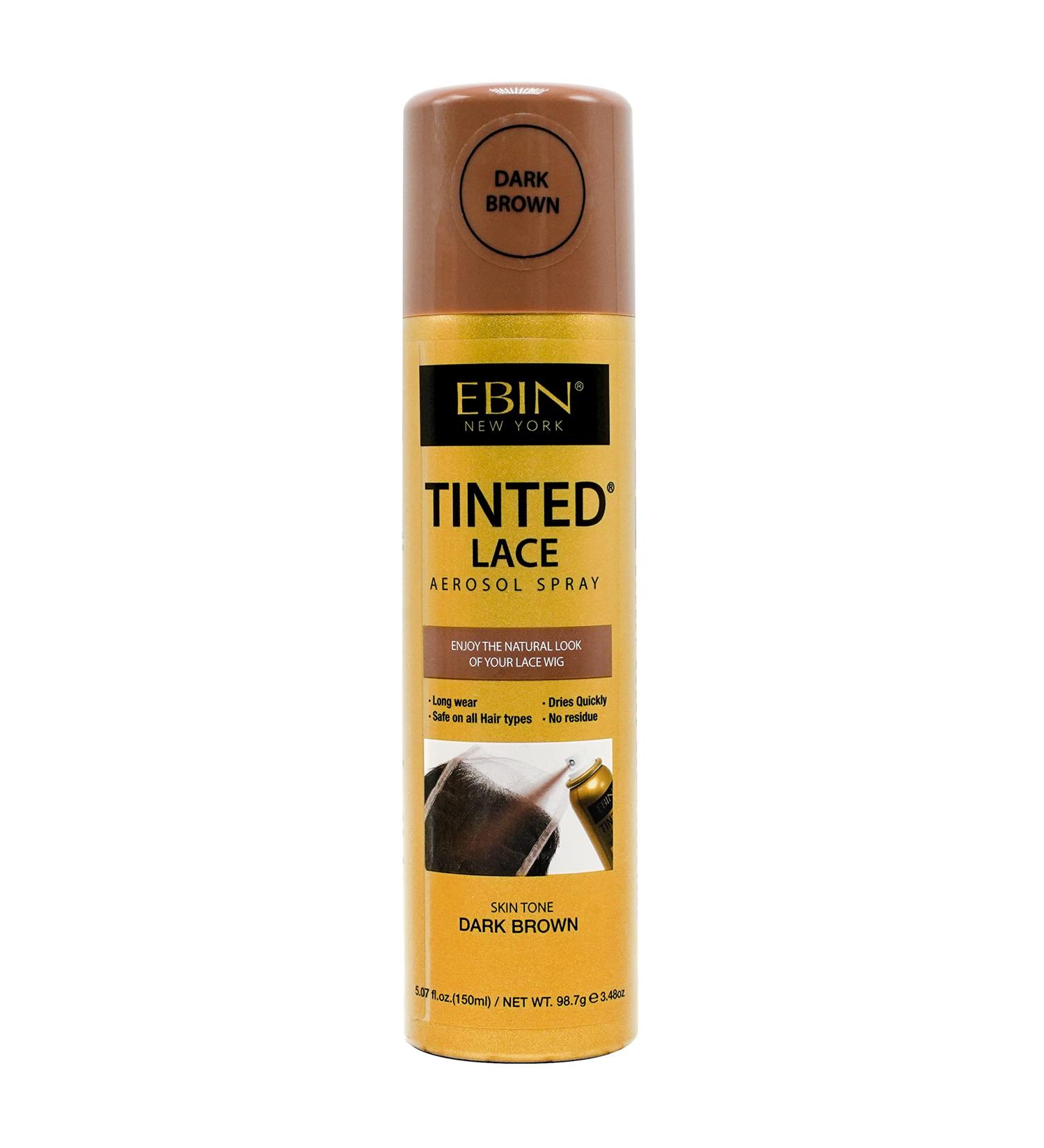 EBIN NEW YORK Tinted Lace Spray - 5.07oz (Dark Brown) 5.07 Fl Oz (Pack of 1) Dark Brown - Buy Online on GoSupps.com