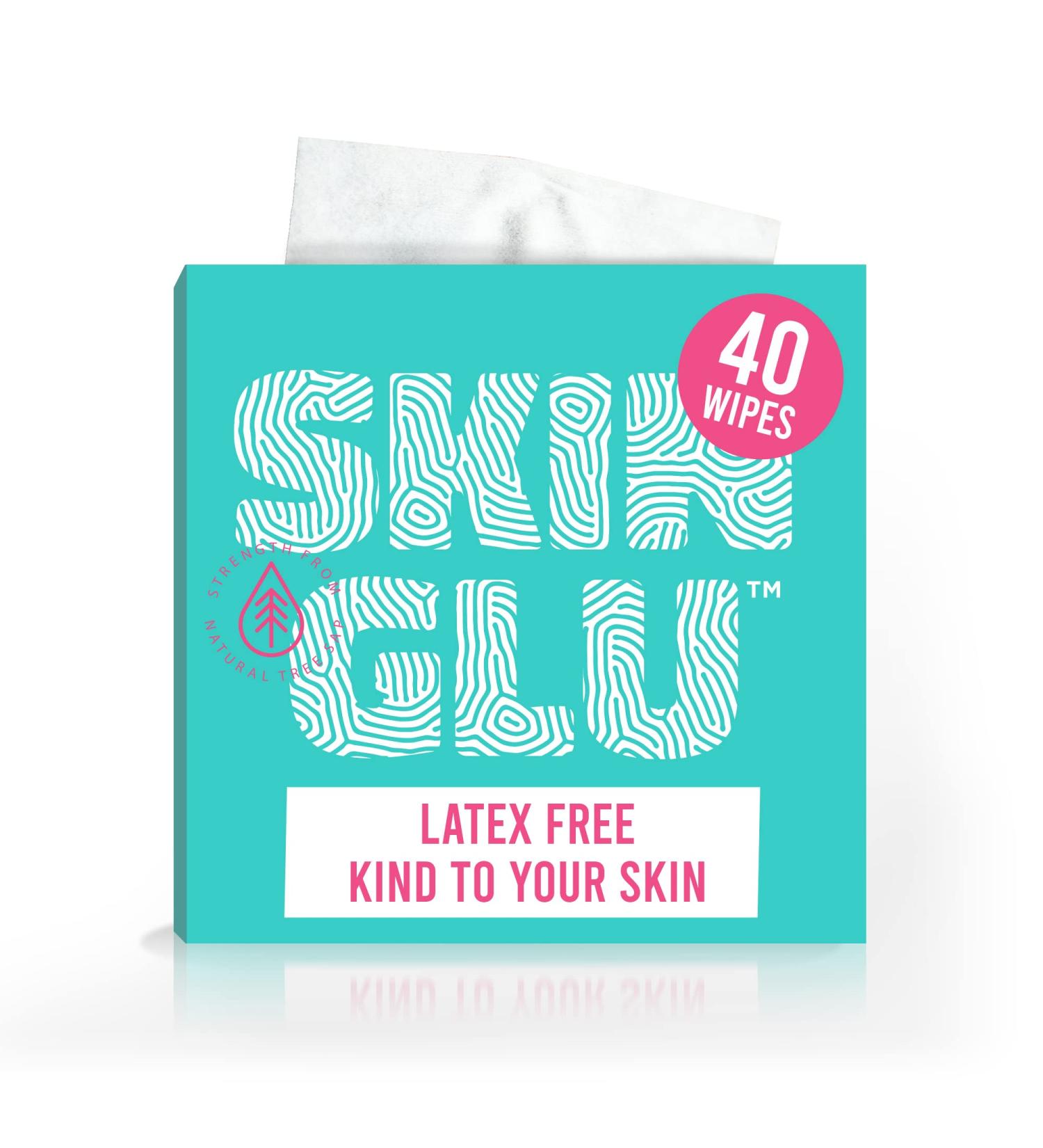 Not Just A Patch Skin Glu Skin Prep Wipes (40 Pack) - Hypoallergenic Latex Free Skin Barrier for Sensitive Skin - Buy Online on GoSupps.com