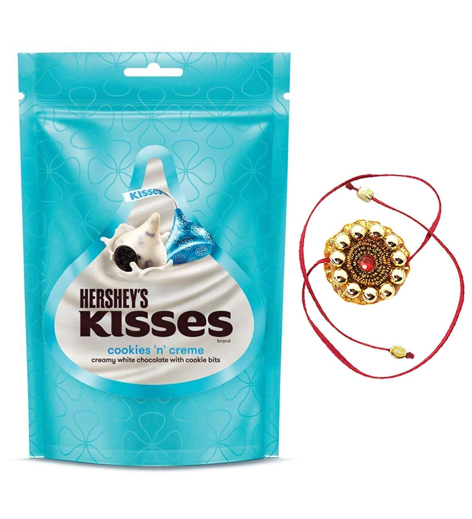 Hershe Kisses Cookies n Creme Chocolates (33.3 g) Pack of 12 - Buy Online on GoSupps.com
