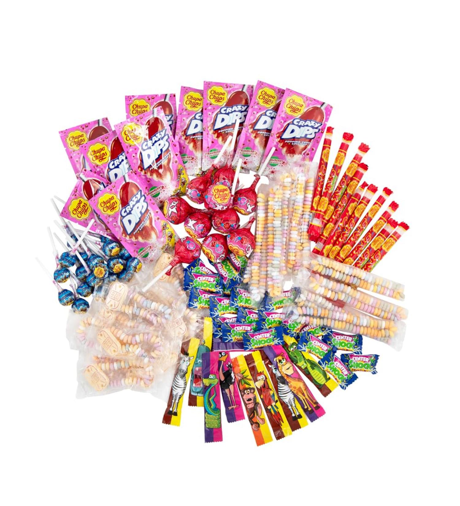 Chupa Chups Teenager Sweets Mix - 100-Piece Assortment of Lollipops Chewing Gums & Candies | Perfect for Parties & Birthdays | 1000g - Buy Online on GoSupps.com