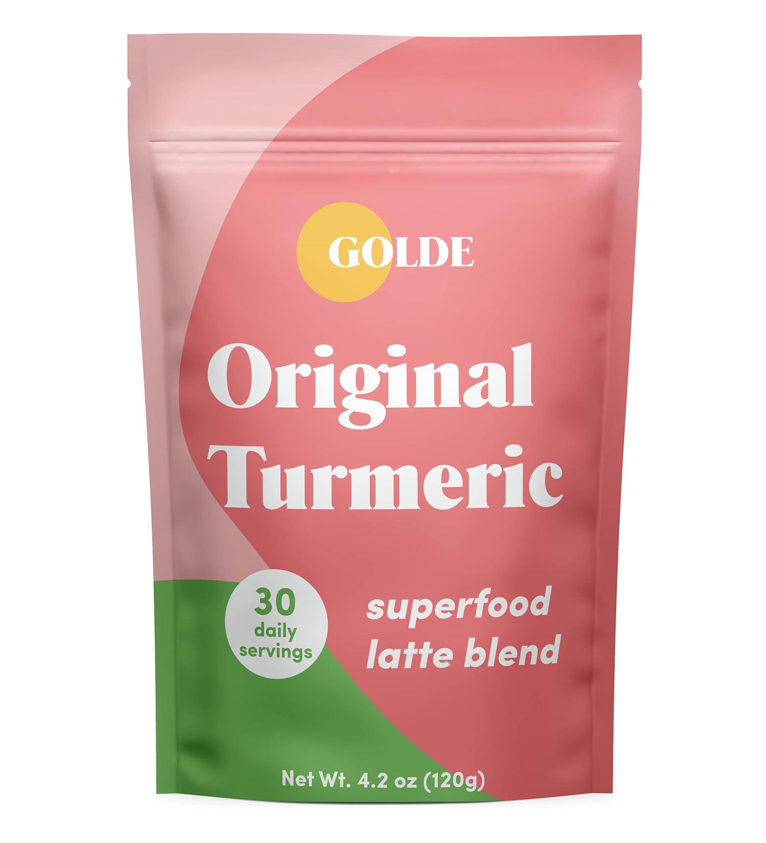 GOLDE - Superfood Latte Blend - Original Turmeric - Plant-Based w/Coconut & Ginger - Vegan Keto Sugar-Free - 30 Servings - Buy Online on GoSupps.com