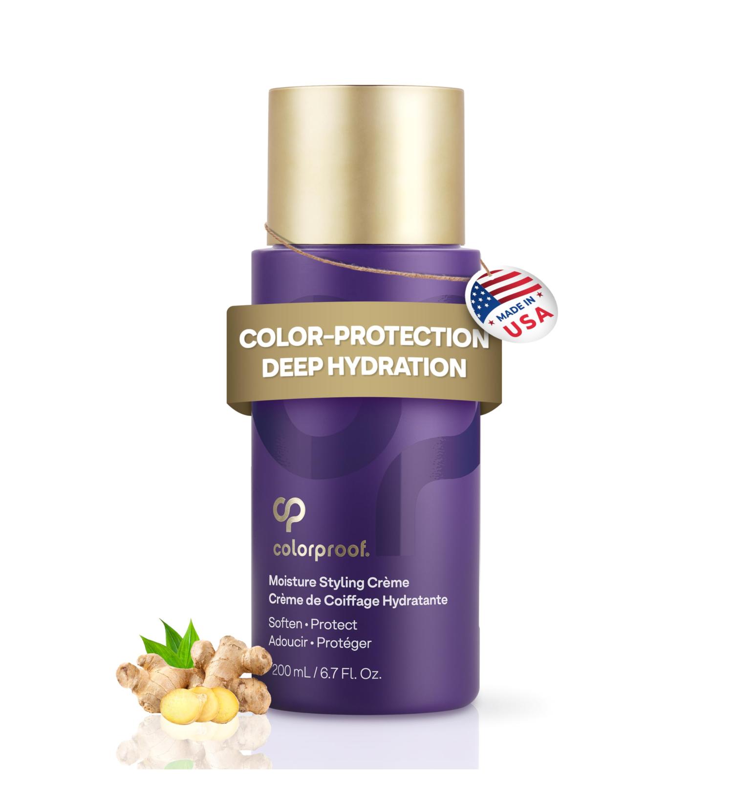 Colorproof Moisture Styling Crème 6.7FL Oz | Leave-In Moisturizing Heat & Color Protection | Gingered Amber Scent - Buy Online on GoSupps.com