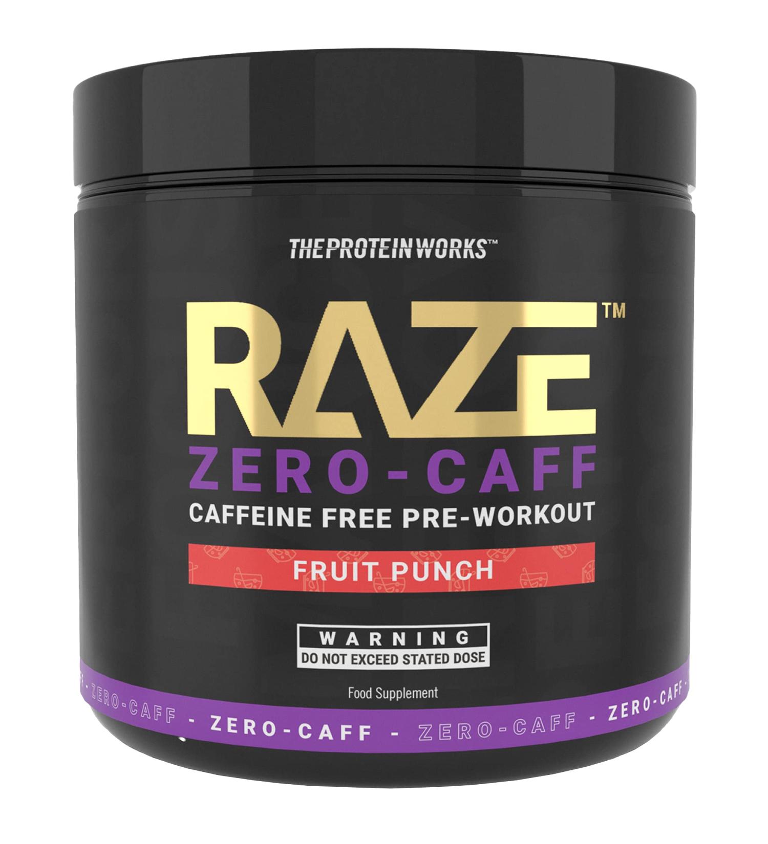 Raze Pre-Workout Powder | Zero Caffeine | Blue Raspberry - Buy Online on GoSupps.com