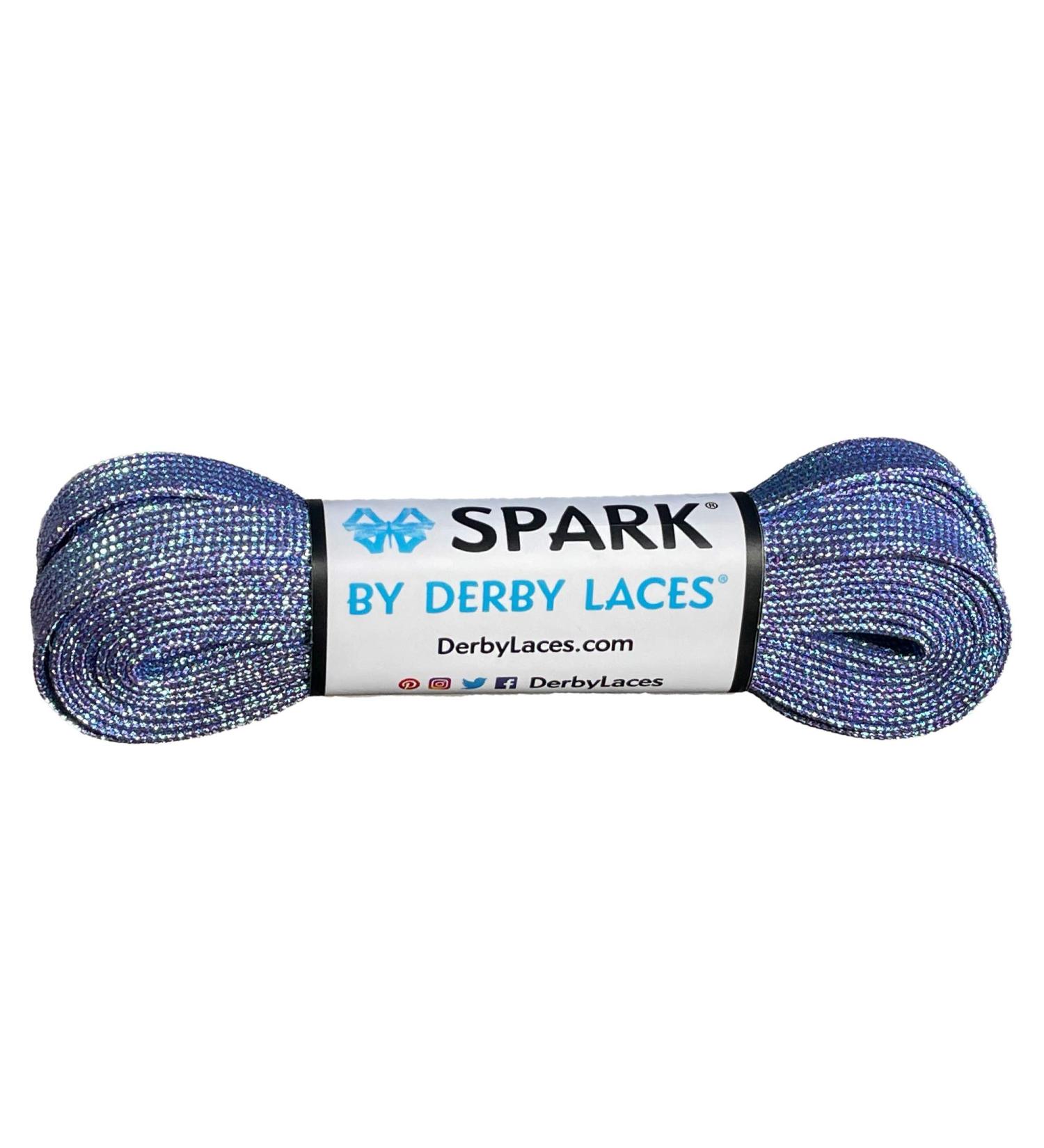Derby Laces Arctic Mirage Spark Shoelace for Shoes, Skates, Boots, Roller Derby, Hockey and Ice Skates 72 Inch / 183 cm