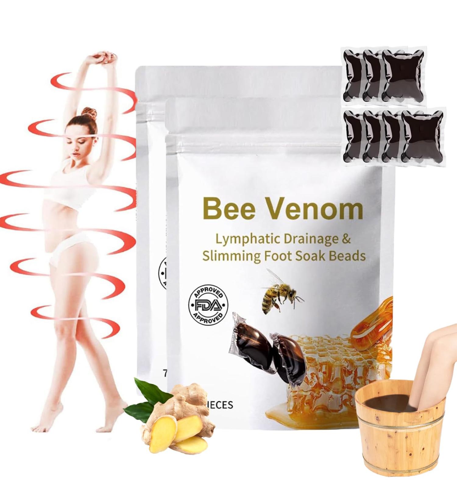 Lukmlca Bee Venom Lymphatic Drainage & Slimming Foot Soak Beads 2024 New Aprolo Detoxingherbs Cleansing Foot Soak Beads Bee Venom Foot Soak Beads Body Detox Foot Soak Beads (2 Bag/14 pcs) - Buy Online on GoSupps.com