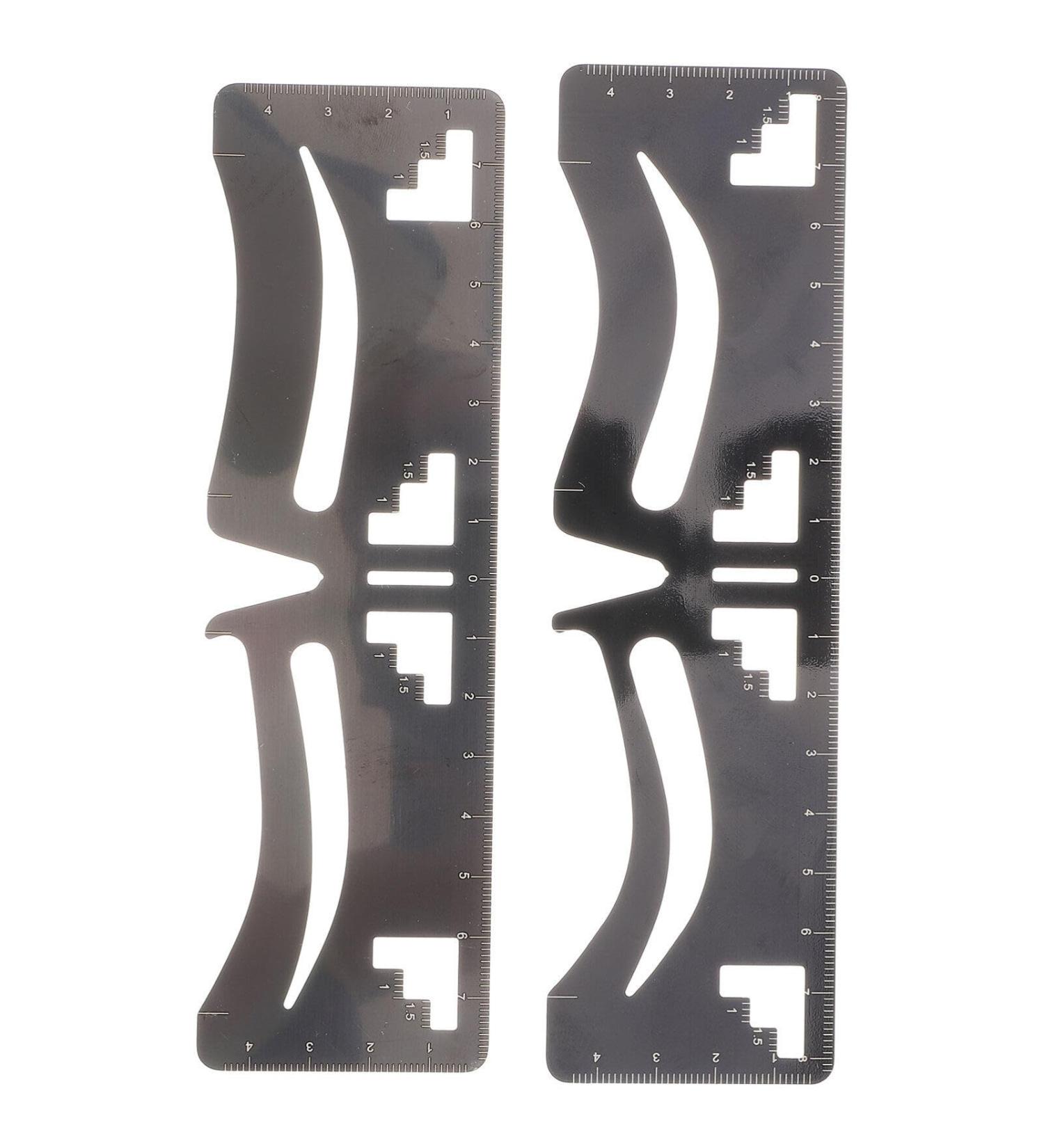 LALAFINA 2pcs Clear Ruler Eyebrow Measuring Tool Eyebrow Guide Stencil Shape Scale Supplies Eyebrow Trimming - Buy Online on GoSupps.com