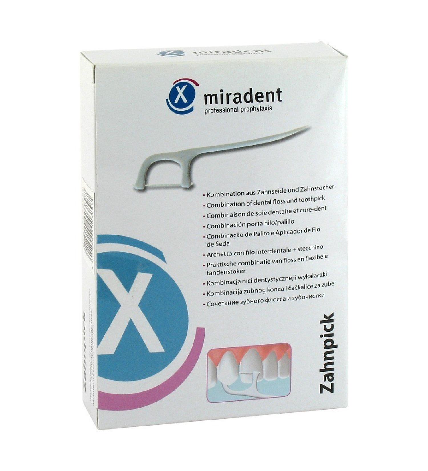 Toothpick combination of dental floss and toothpick 100 pcs