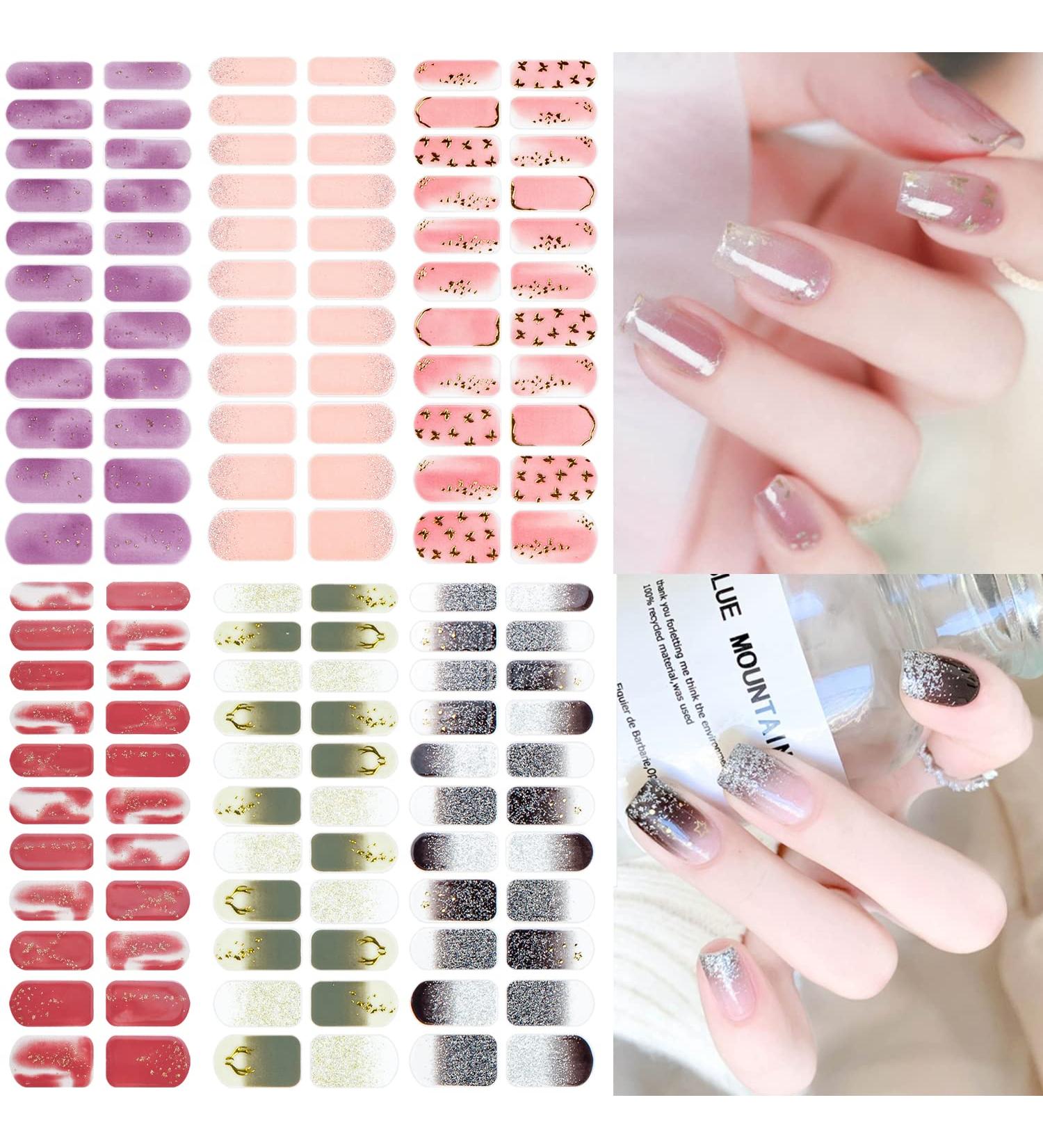 NAILDOKI Nail Foil Art Sticker - Self-Adhesive Manicure DIY Decoration (6 Sheets) - B2-04 - Buy Online on GoSupps.com