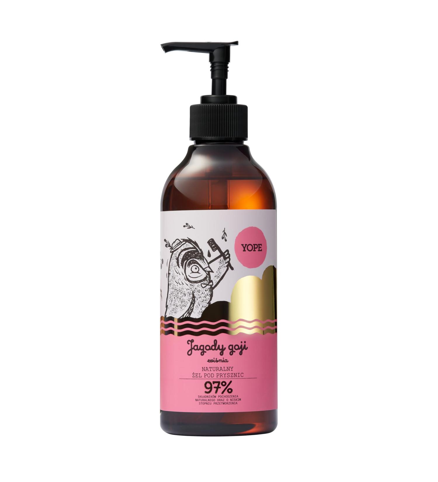 Yope Goji berries and cherries shower gel 400 ml - Buy Online on GoSupps.com