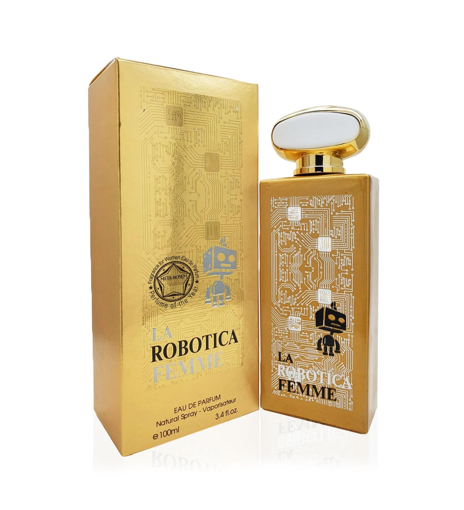 META-BOSEM La Robotica Eau De Parfum Natural Spray Perfume for Women - Sensual Jasmine Woody Floral - Ideal Holiday Gift 3.4 Fl Oz/100Ml