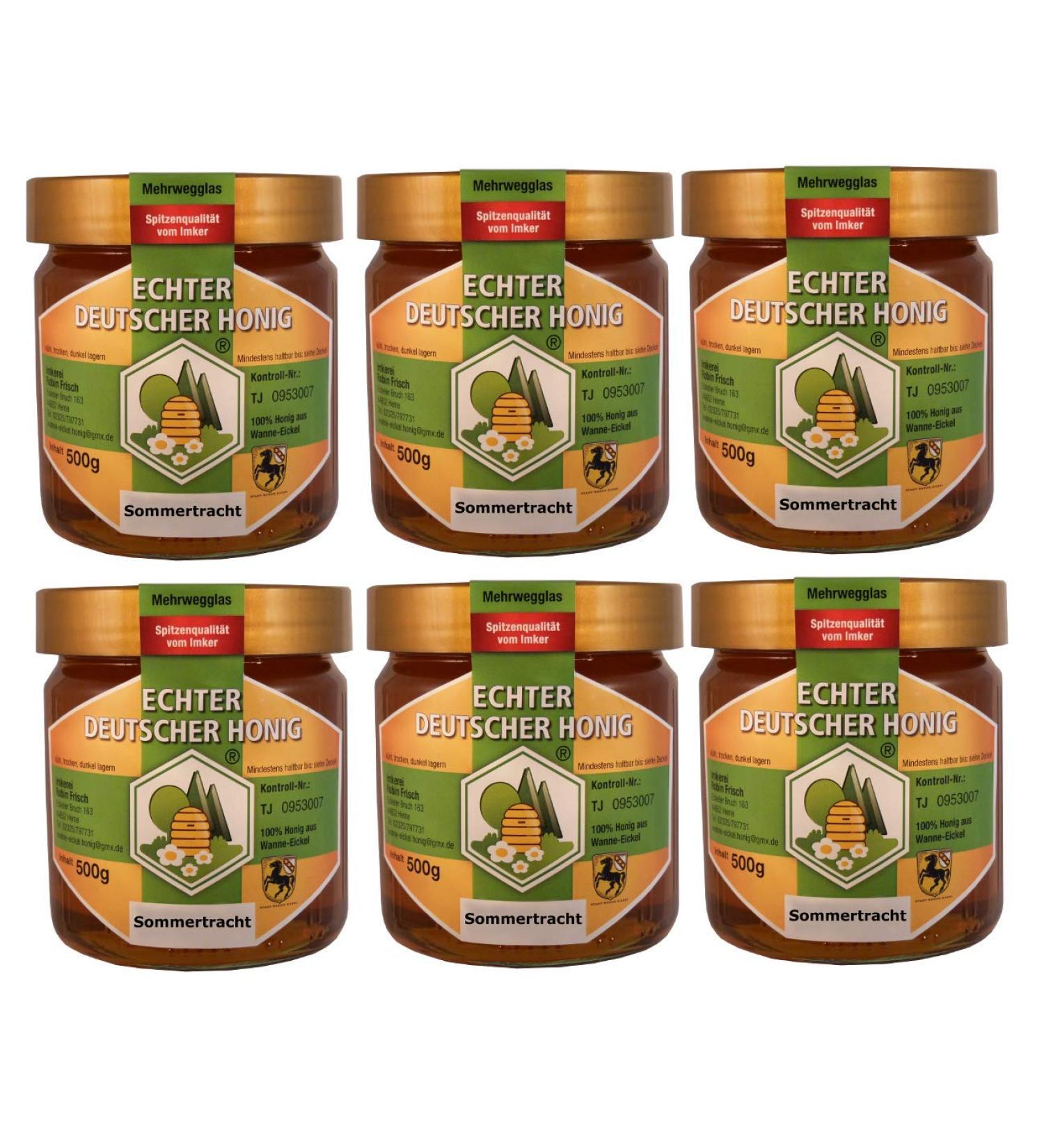 Genuine German City Honey Chest Eickel Freshness Early Harvest Costume 2017, 2500g