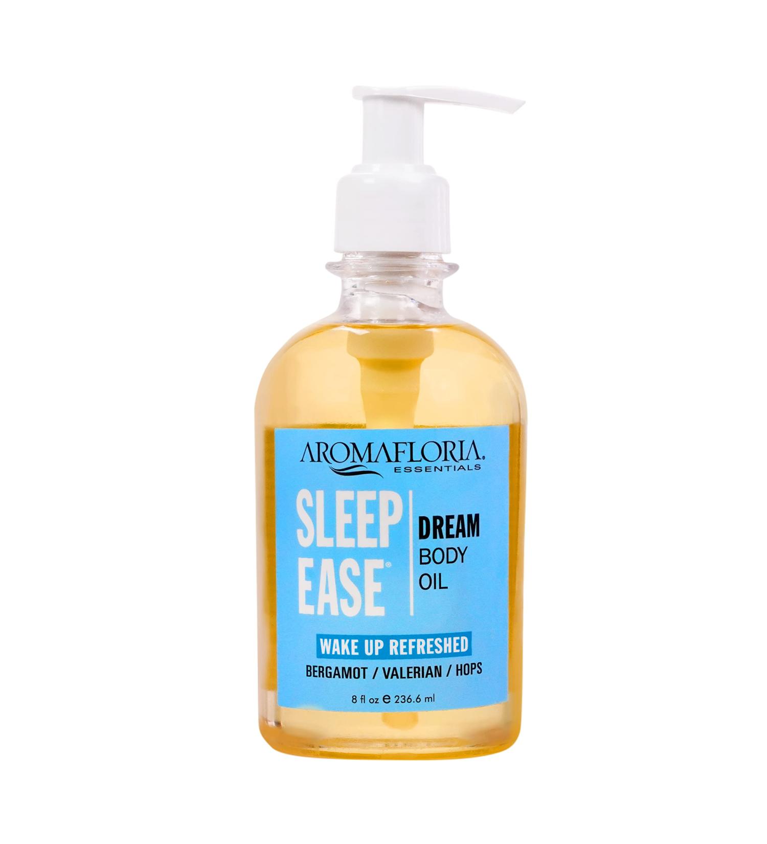Aromafloria Sleep Ease Dream Body Oil - Best Bergamot & Valerian Massage Oil for Men & Women - 8 FL Oz International Shipping - Buy Online on GoSupps.com