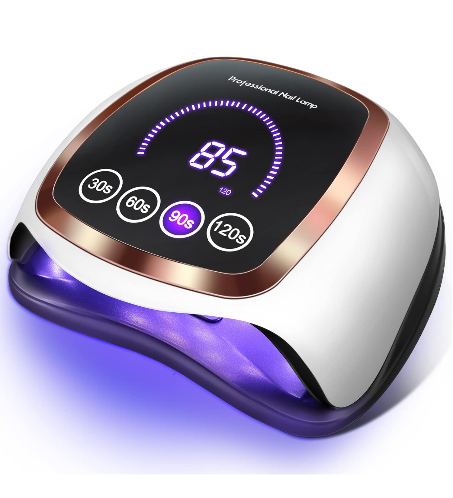 UV LED Nail Lamp - Professional Gel Polish Light with Auto Sensor and LCD Touch Screen - Buy Online on GoSupps.com