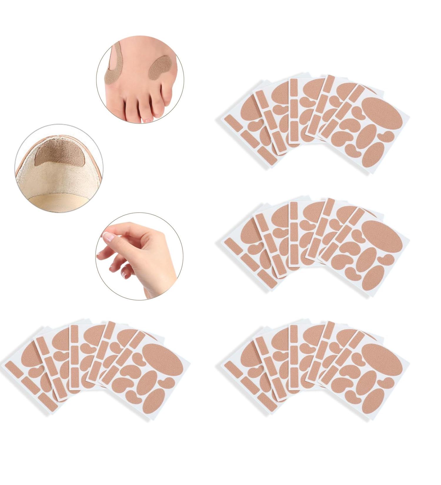 ZHONNA 220 Pack (20 Sheet) Moleskin for Feet Flannel Adhesive Moleskin for Blisters Moleskin Pads Moleskin Patches Blister Bandages For Heels Heel Stickers Travel Essentials for Women - Buy Online on GoSupps.com