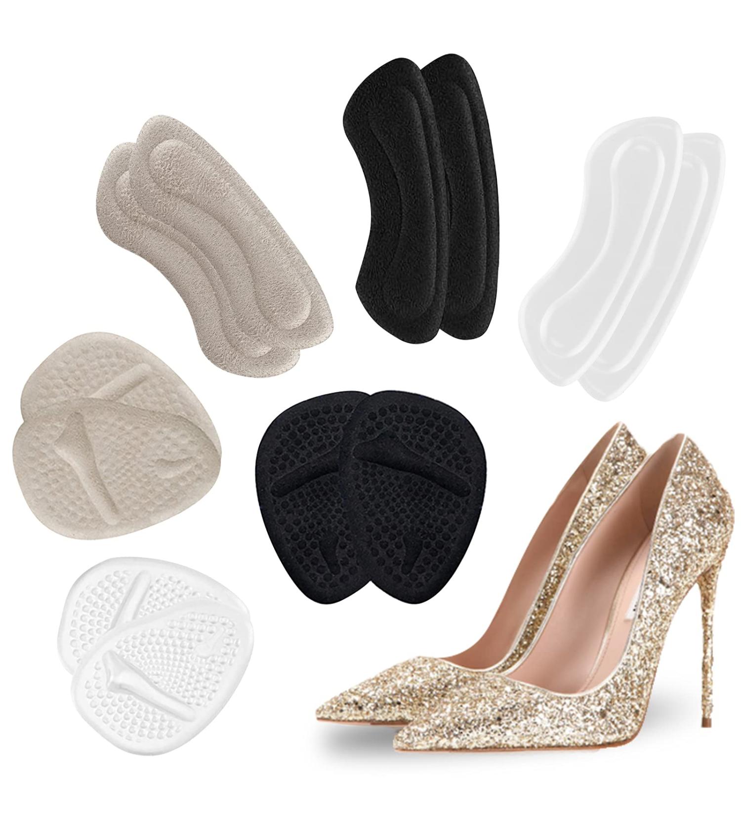 ONUEMP 6 Pairs Heel Grip Inserts & Metatarsal Pads - Silicone Foot Pads for Women & Men Blister Prevention & High Heel Comfort - Buy Online on GoSupps.com