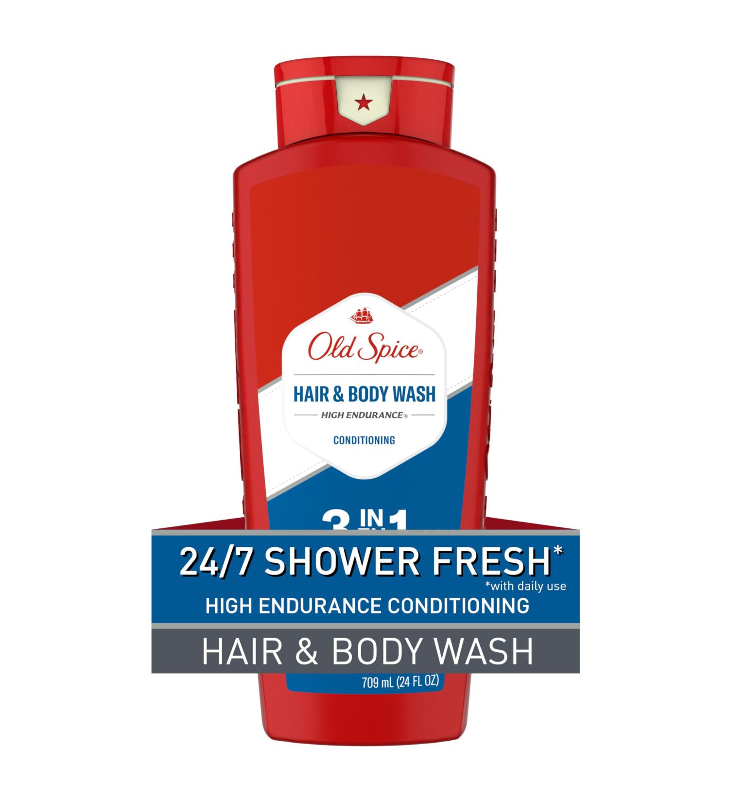 Old Spice Refreshing 2-in-1 Hair & Body Wash Conditioner for Men High Endurance 3X Defense 24/7 Shower Fresh with Lasting Scent Scented 24 oz - Buy Online on GoSupps.com