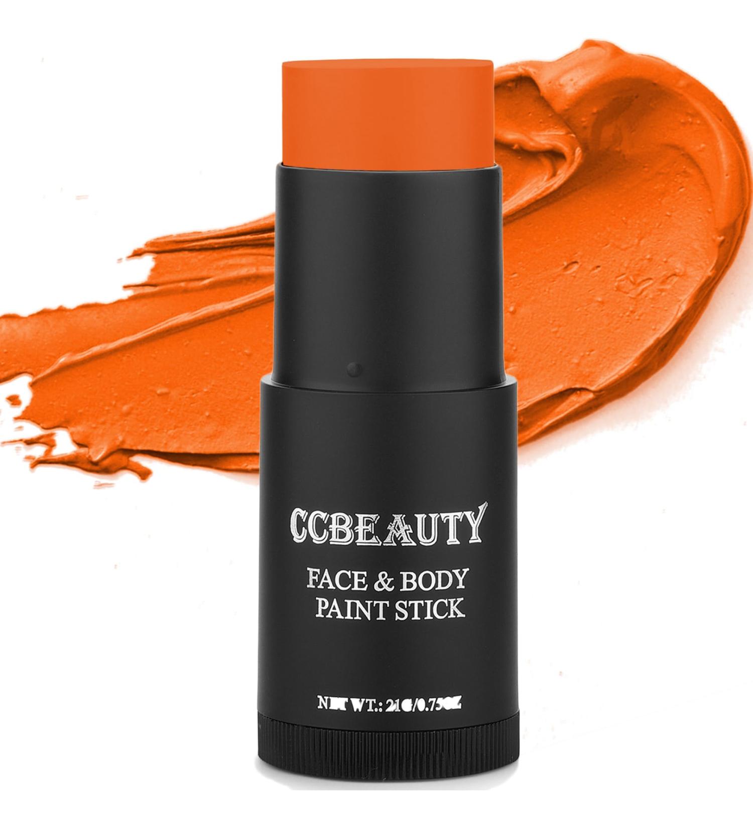Ccbeauty Orange Creamy Body Paint Stick - Non-Toxic Oil-Based Face Makeup for Halloween & Body Art - Buy Online on GoSupps.com