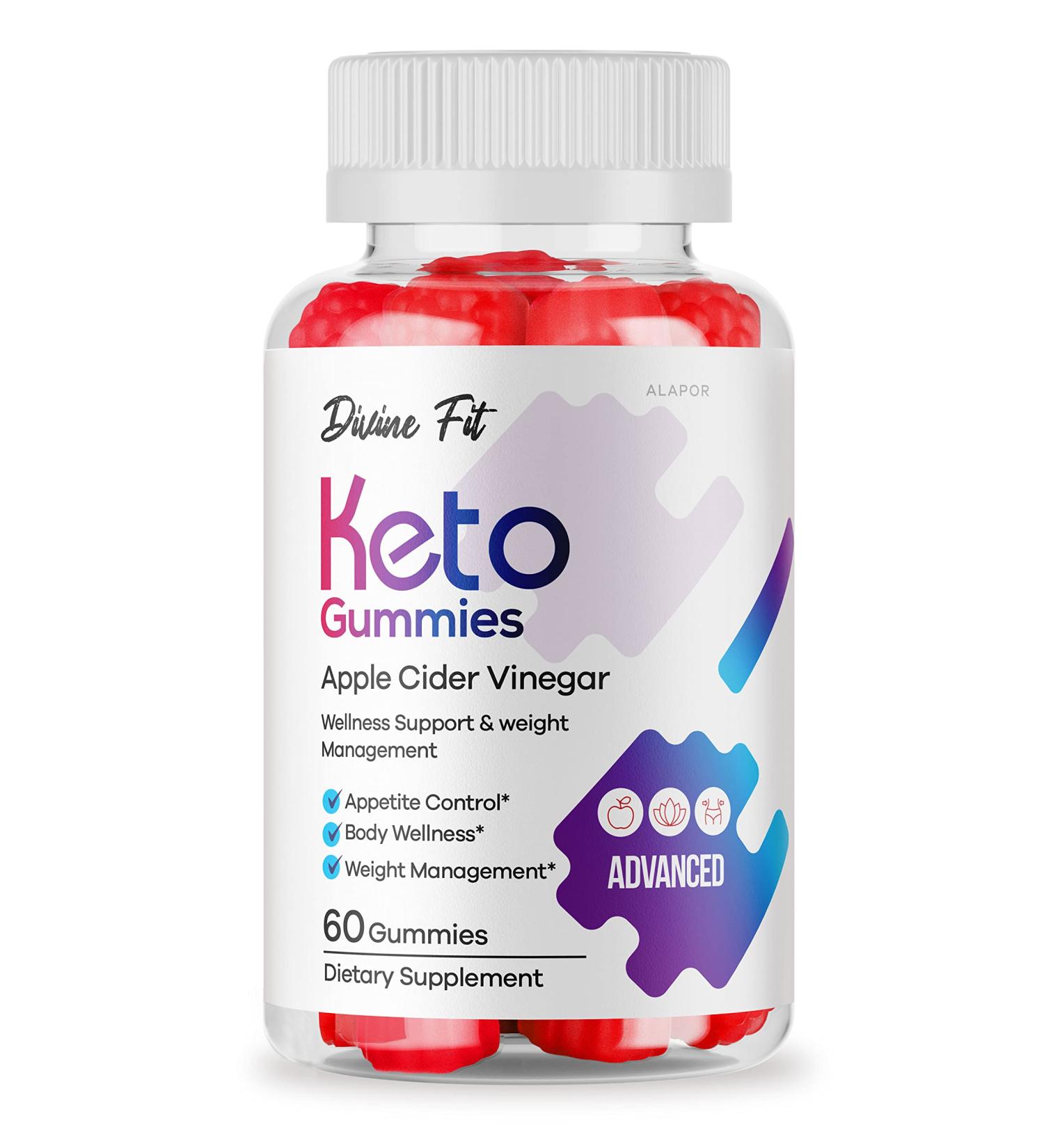 Divine Fit Keto ACV Gummies - 30 Day Supply of Divine Fits for Ultimate Weight Loss - Buy Online on GoSupps.com