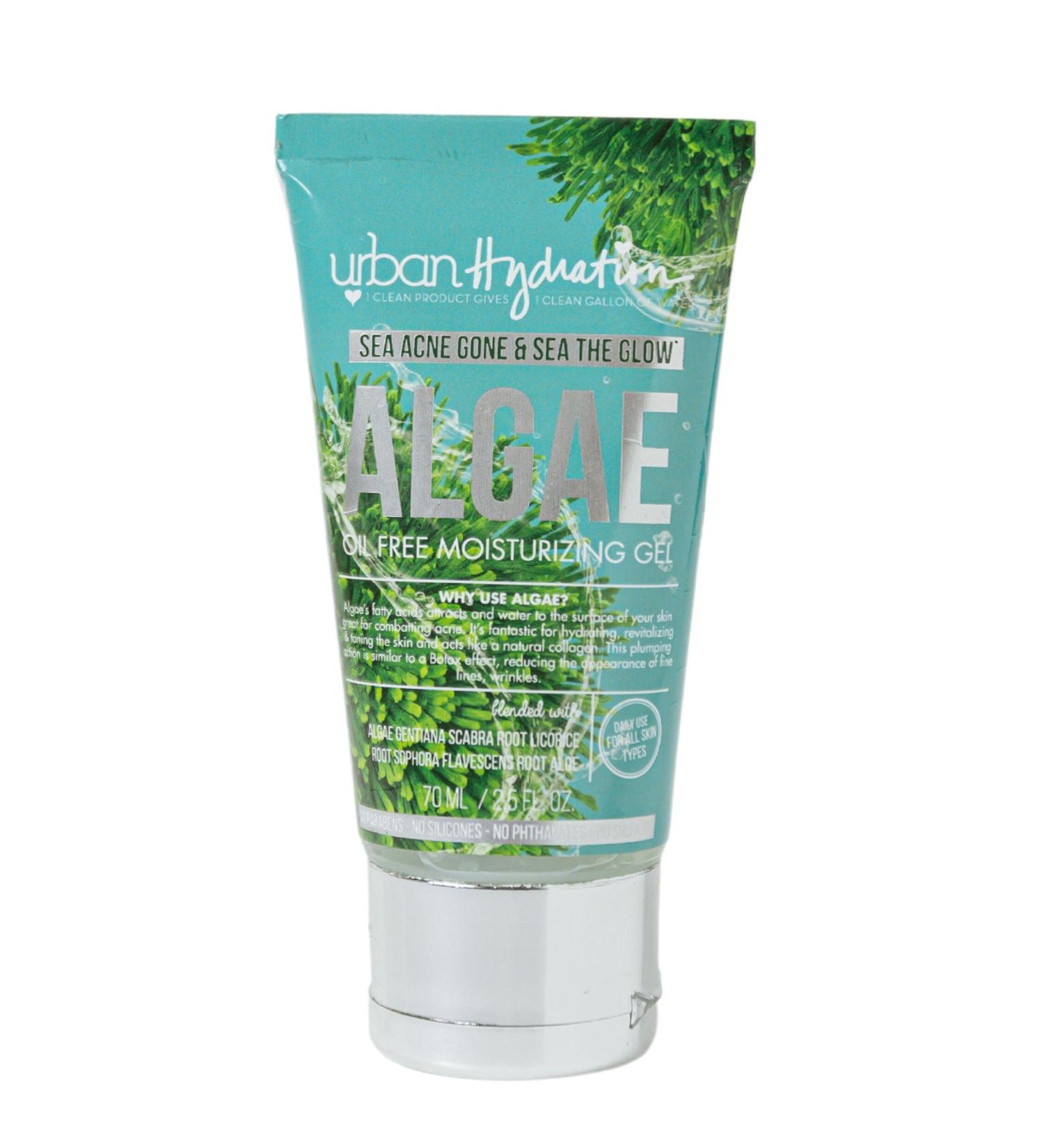 Urban Hydration Sea Acne Gone Algae Oil Free Moisturizing Gel - Fights Acne Reduces Redness & Inflammation for All Skin Types - 2.5 Fl Oz - Buy Online on GoSupps.com