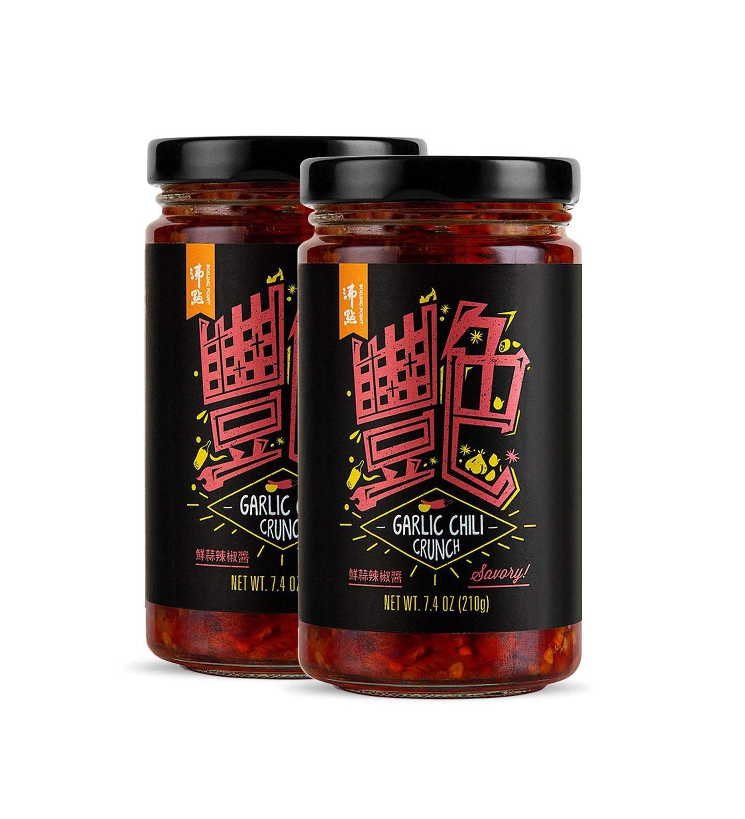 BOILING POINT Garlic Chili Crunch  Spicy and Crunchy Asian Cooking Sauce  Crispy Dipping Sauce  Hot Seasoning Condiment for Making Mapo Tofu  Pork Belly  Ribs  and Vegetables  7.4 oz.(Pack of 2) - Buy Online on GoSupps.com