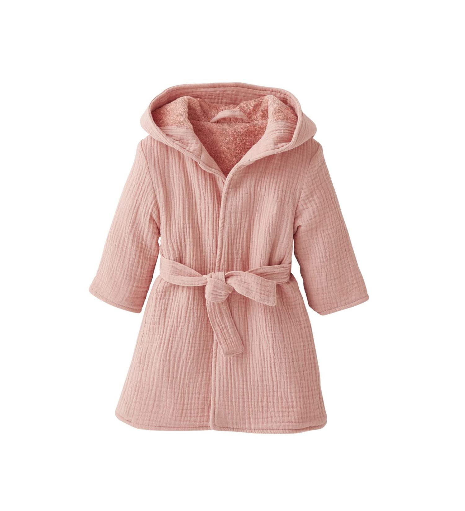 Buy Vertbaudet ko-Tex Organic Cotton Baby Bathrobe - 80 Pink | International Shipping Available - Buy Online on GoSupps.com