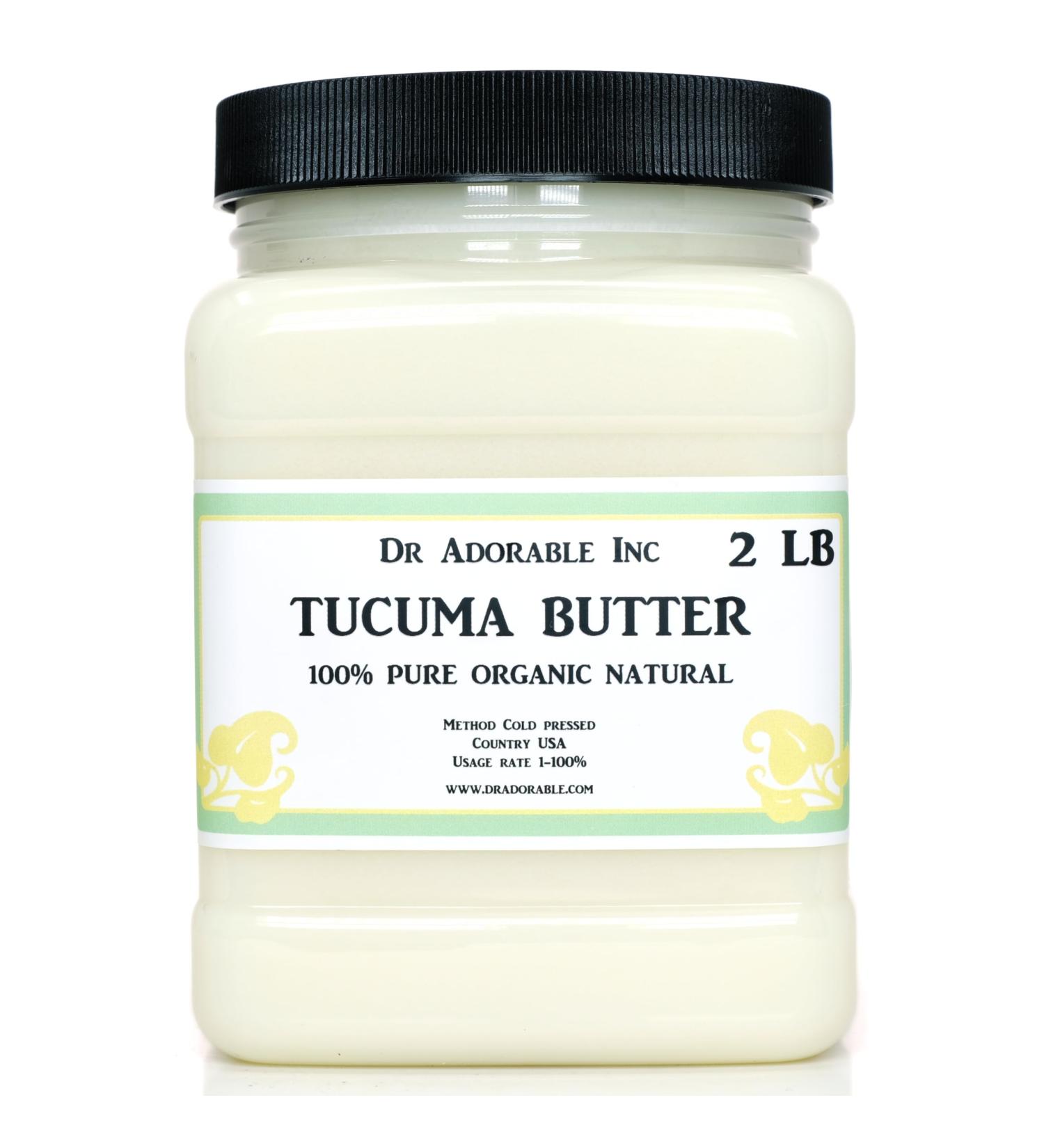 Dr Adorable - 2 lb - Tucuma Butter - Refined Pure Natural Premium Organic Cold Pressed - Buy Online on GoSupps.com