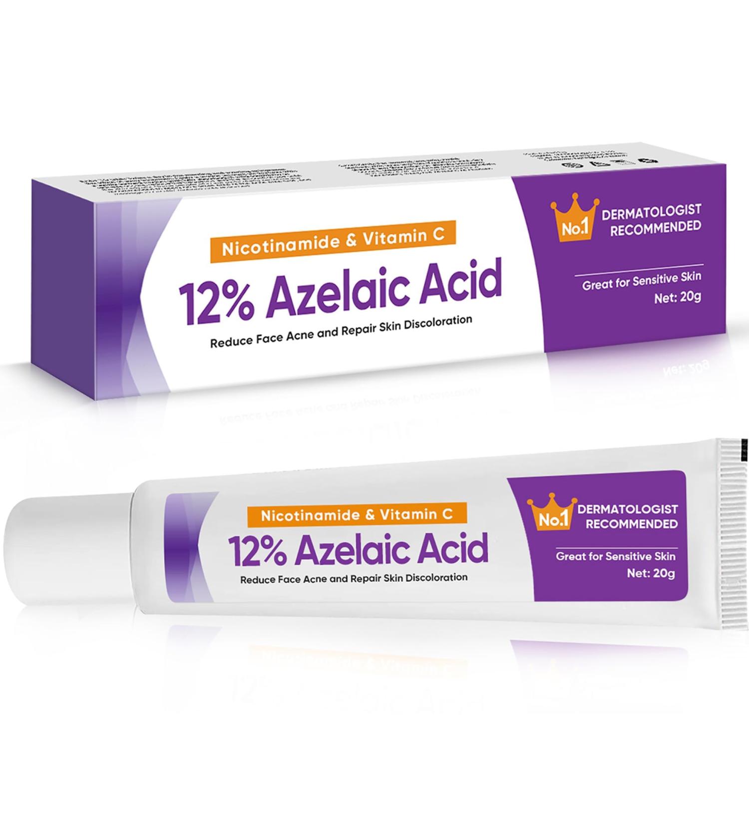 Azelaic Acid Serum Skin Brightening Acid Skin Care Treatment for All Skin Types Fade and Repair Dark Spots 20g - Buy Online on GoSupps.com