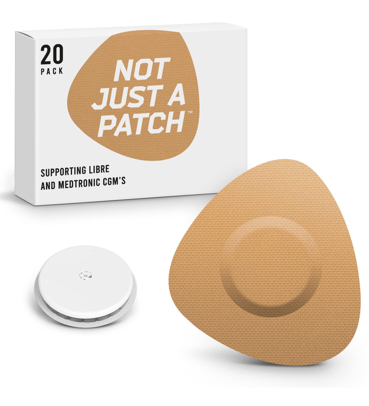 20 Pack CGM Sensor Patches for Freestyle Libre and Medtronic - Durable Protection for 10-14 Days - Beige Tan Pre-Cut Covers - Buy Online on GoSupps.com