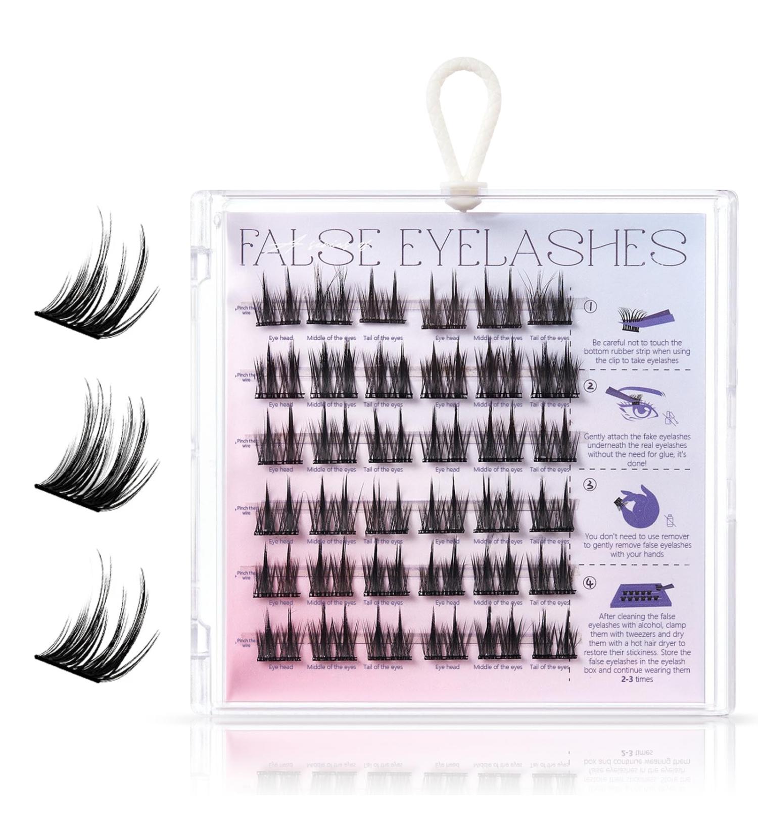 Buy OneNine Self Adhesive Wispy Lash Clusters Kit | No Glue Needed Reusable DIY Eyelash Extensions - Shop Internationally - Buy Online on GoSupps.com