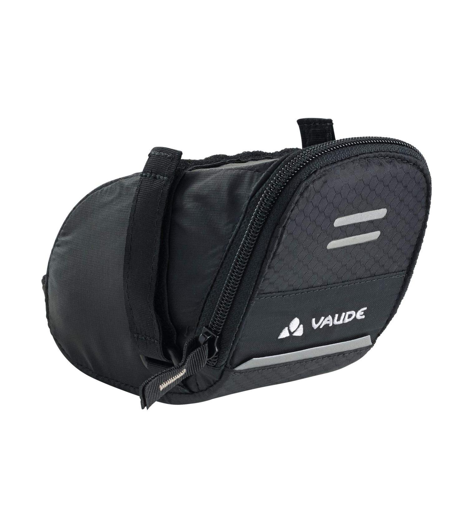 VAUDE Race Light XL Saddle Bag - Black Bicycle Storage with Velcro Fastening | International Shipping Available - Buy Online on GoSupps.com