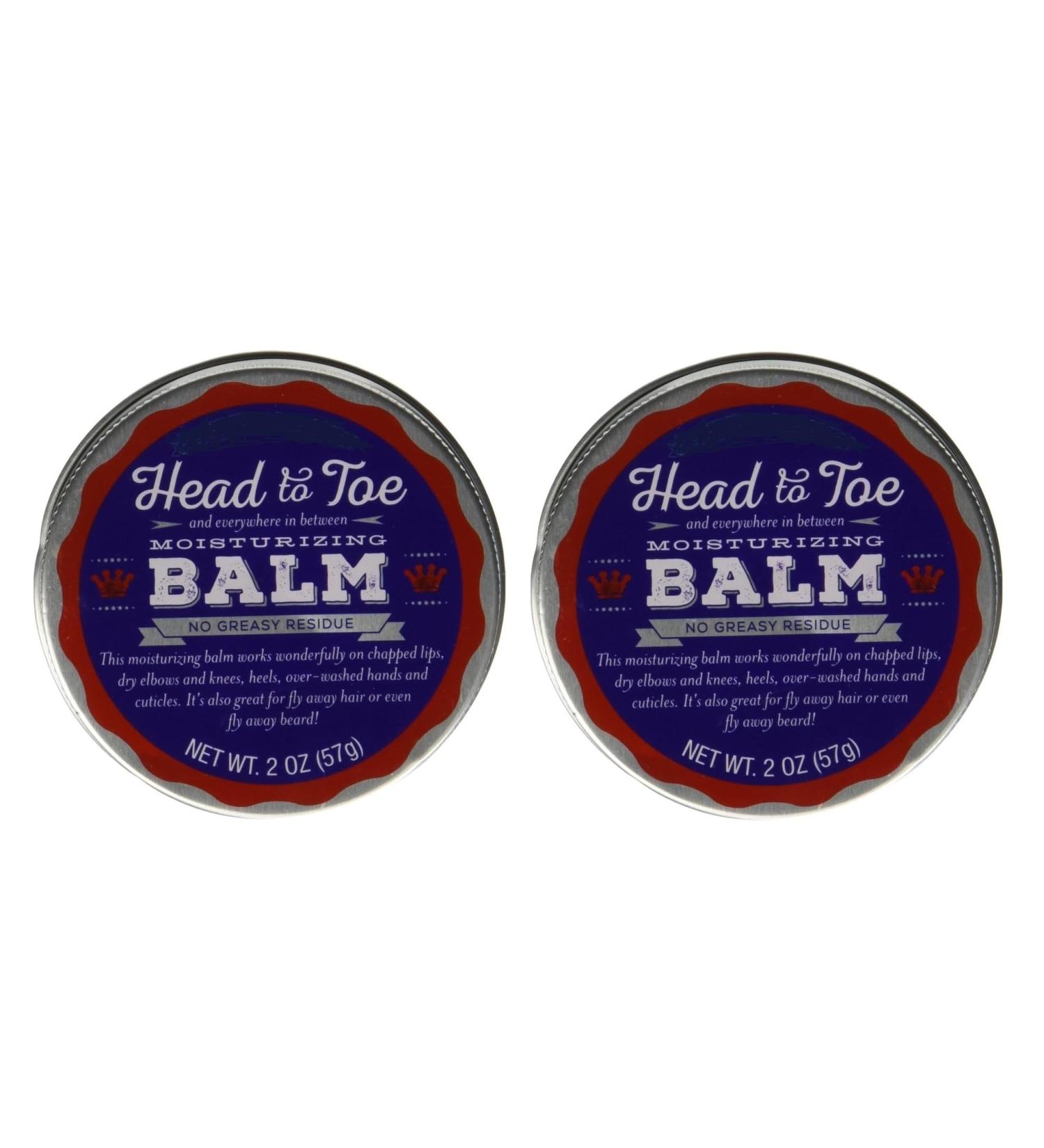 Head to Toe Moisturizing Balm without Greasy Residue 2oz/57g Pack of 2