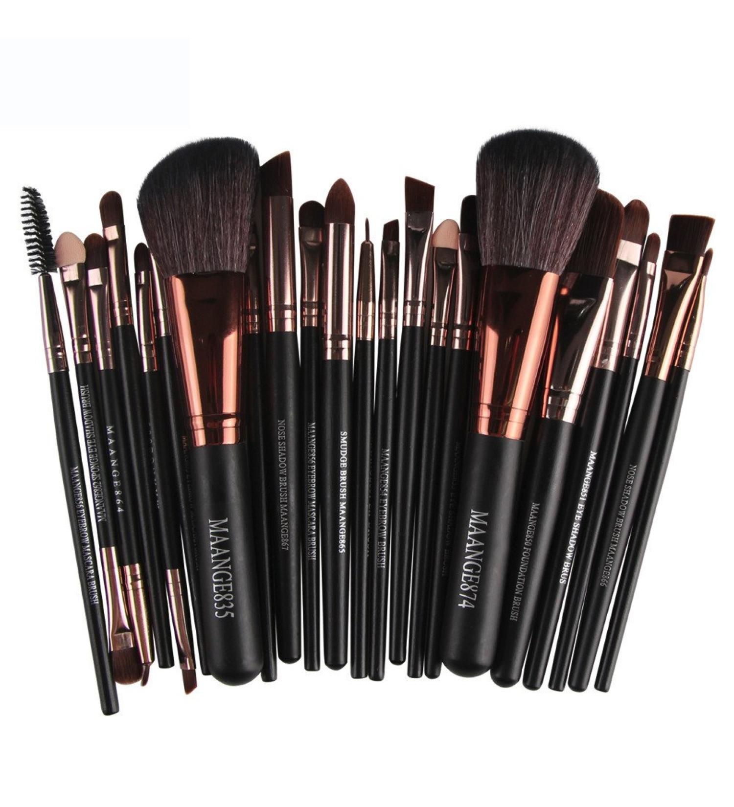 22-Piece Professional Makeup Brush Set for Women | Eyeshadow Foundation and More | Perfect Gift for Beauty Enthusiasts - Buy Online on GoSupps.com