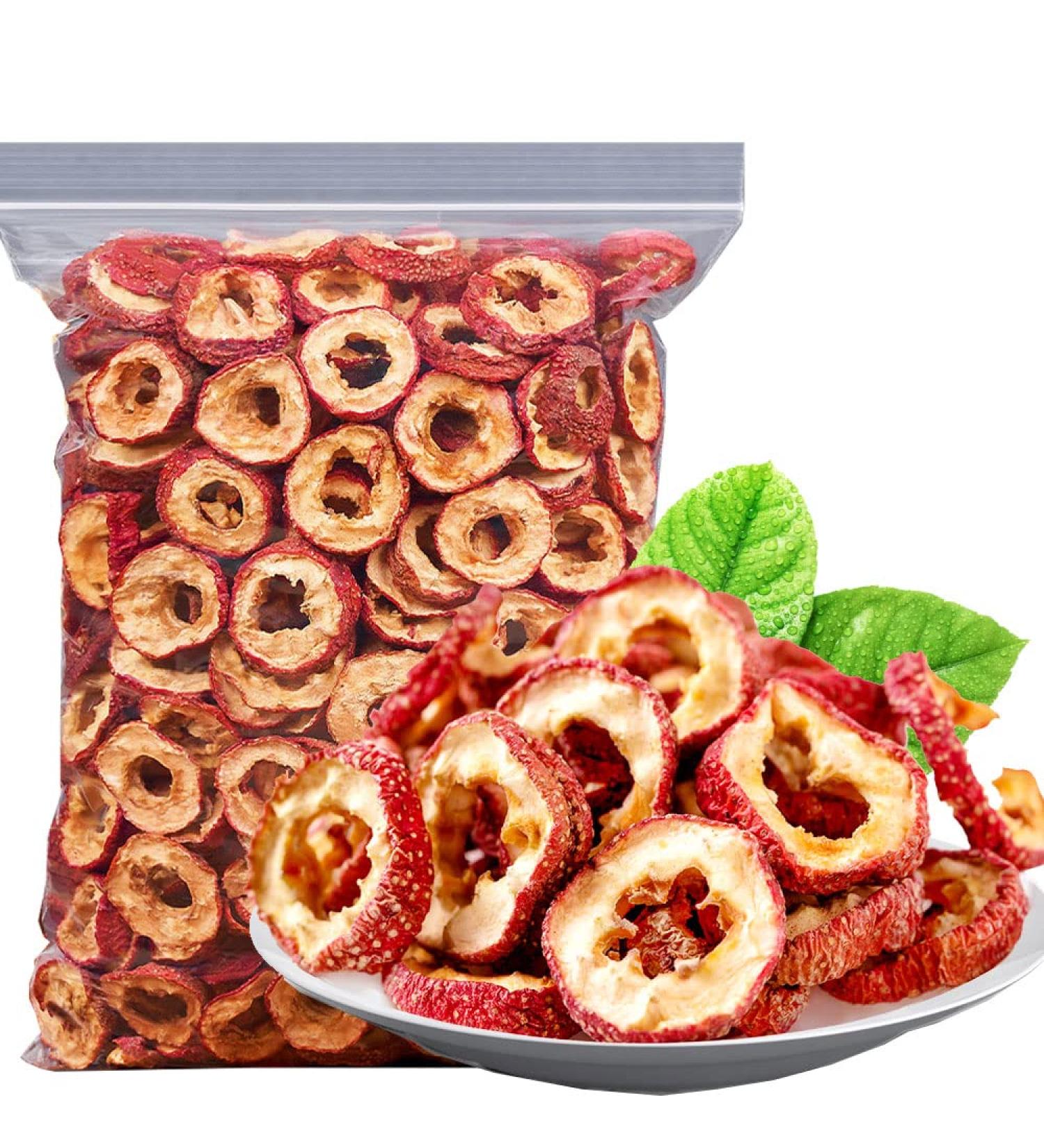 Hawthorn Berry Organic Seedless hawthorn slices hawthorn tea 10.6oz/300g Hollow circle fresh hawthorn Making tea with hawthorn slices - Buy Online on GoSupps.com
