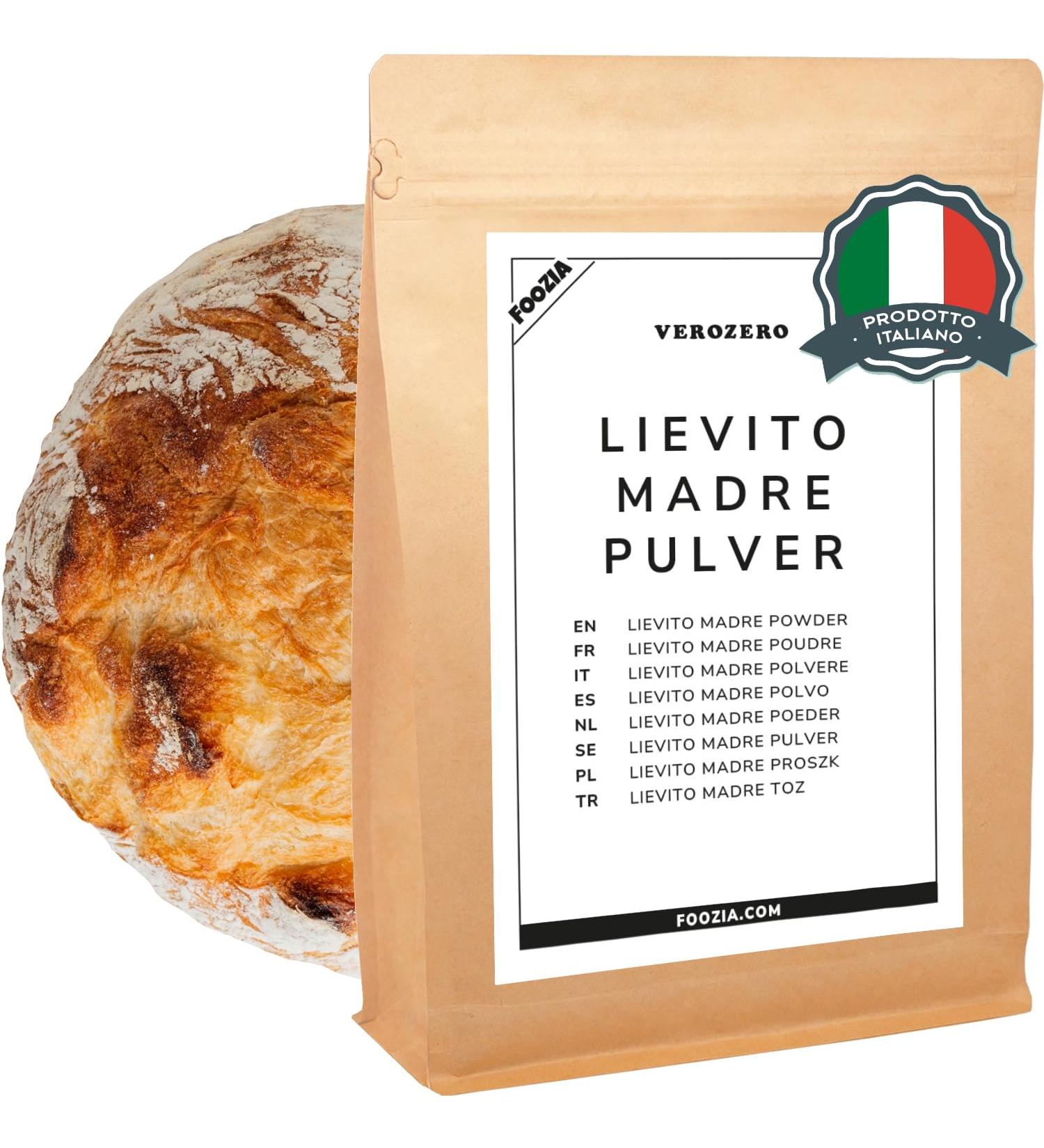 Lievito Madre Dried Wheat Sourdough Powder 500g - Strong Leavening by Foozia | Premium International Shipping - Buy Online on GoSupps.com