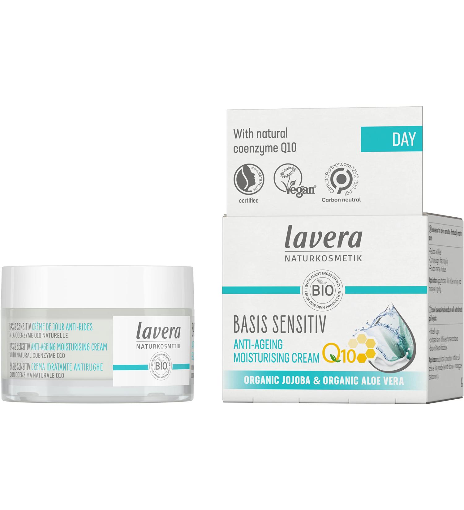 Lavera Anti-Aging Natural Facial Moisturizer Q10 - Reduce Fine Lines & Wrinkles for Youthful Skin (50ml/1.6oz) - Shop Internationally - Buy Online on GoSupps.com