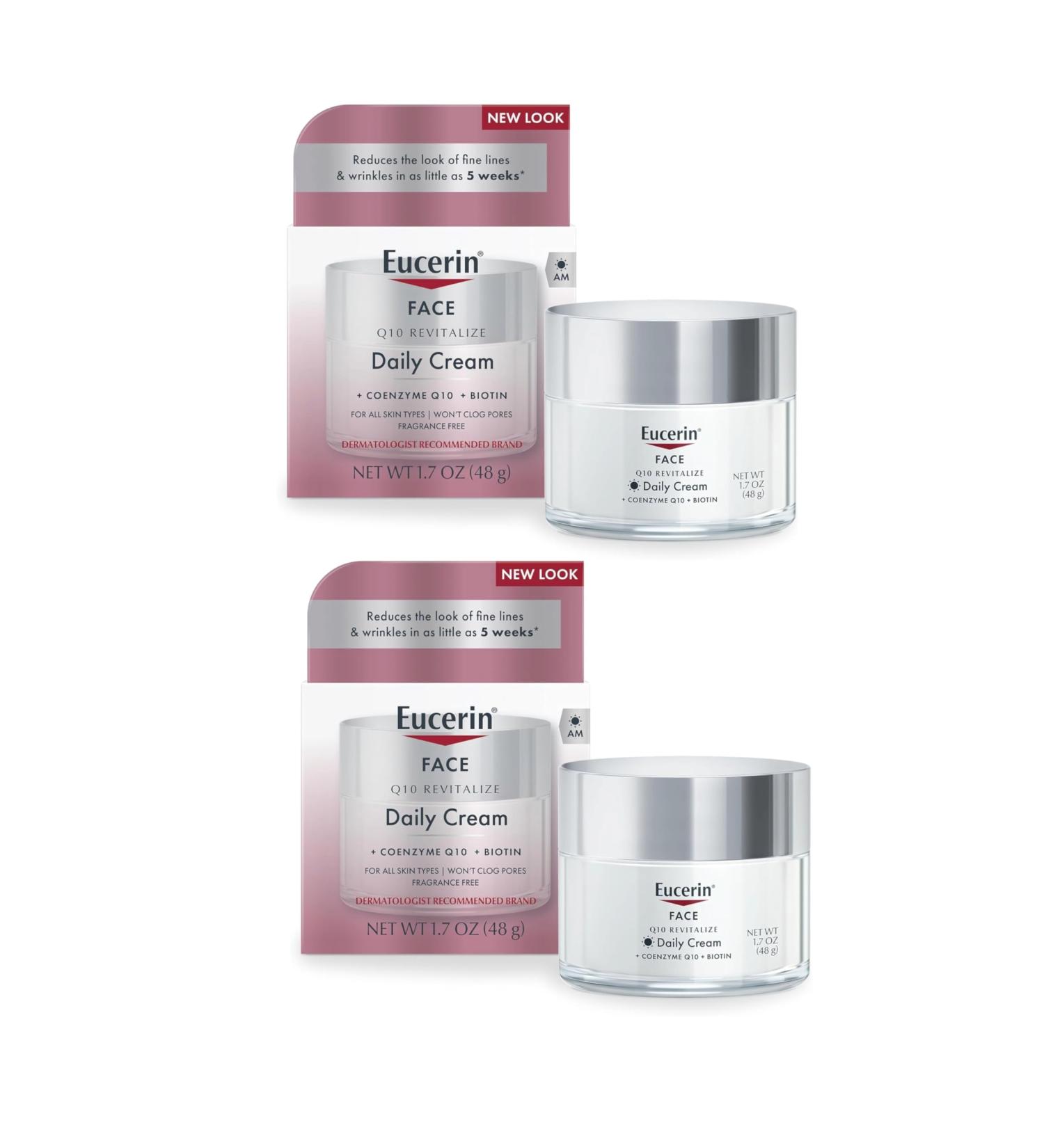 Eucerin Sensitive Skin Experts Q10 Anti-Wrinkle Face Creme 1.70 oz (Pack of 2) 1.7 Ounce (Pack of 2) - Buy Online on GoSupps.com