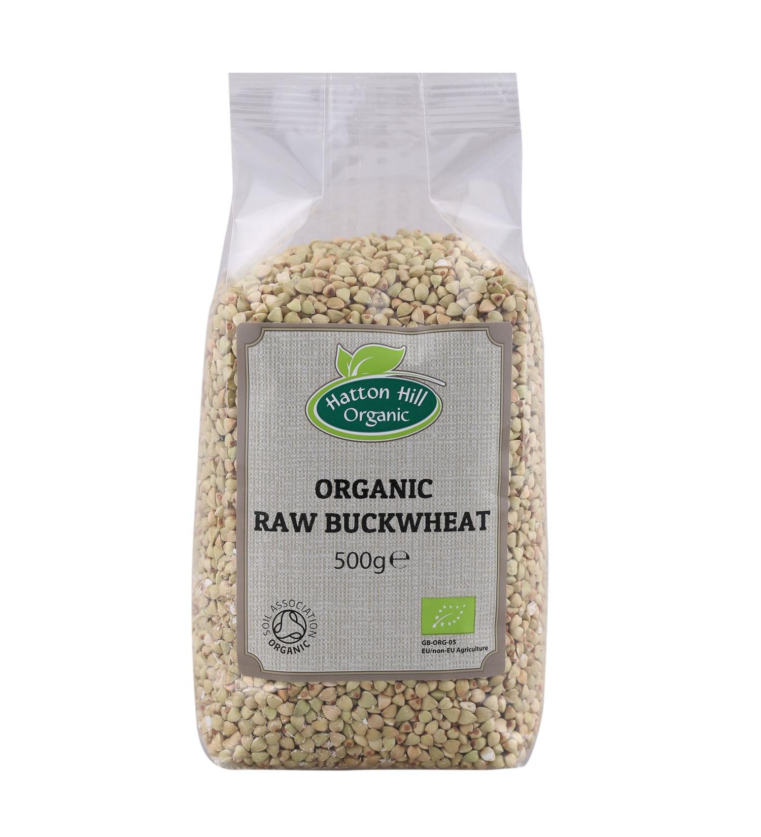 Certified Organic Raw Buckwheat Groats 500g by Hatton Hill Organic - Buy Online on GoSupps.com