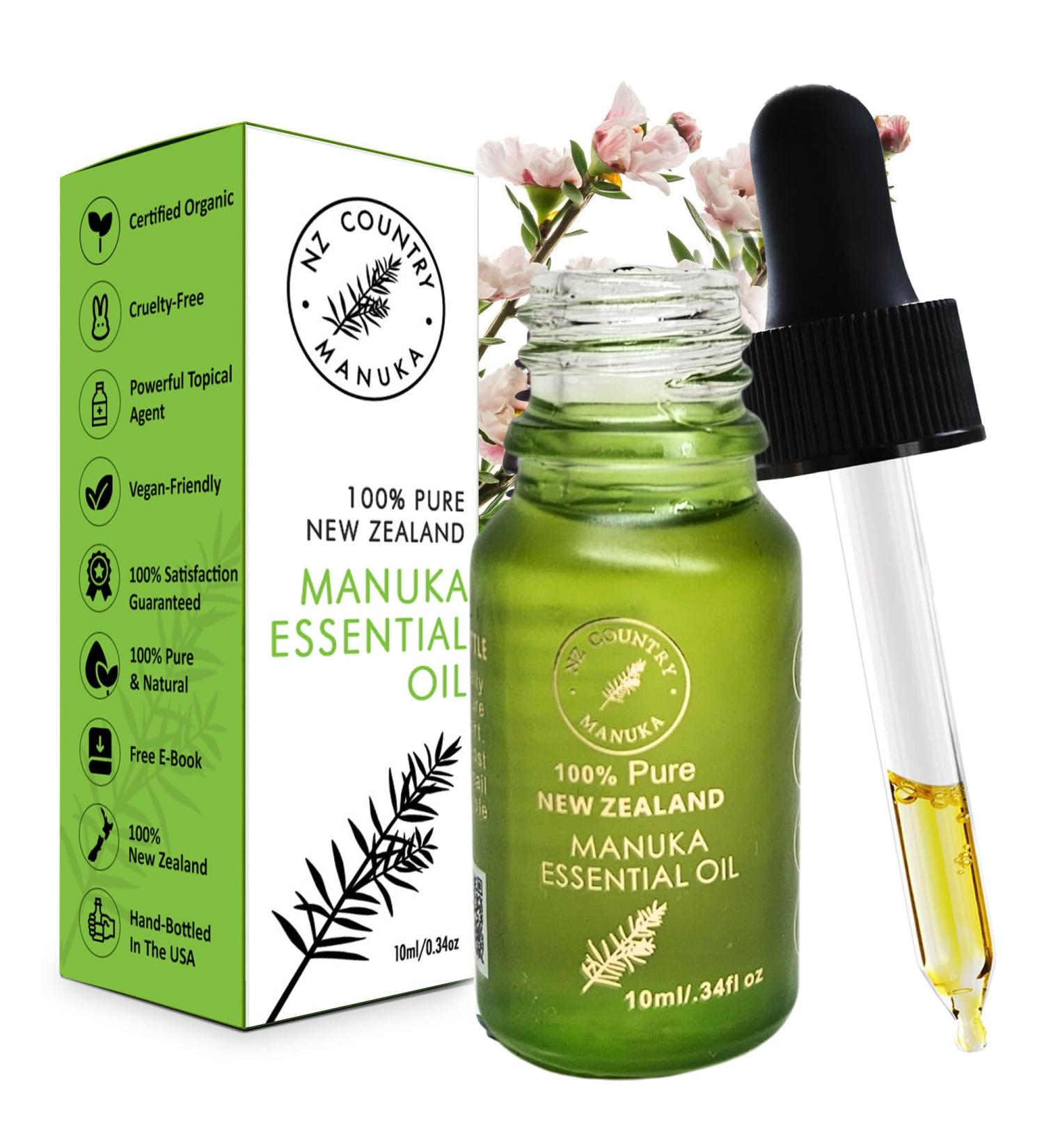 100% Pure New Zealand Manuka Oil | Organic Essential Oil | 35x Stronger Than Tea Tree | Natural Skin Care | Toenail Treatment | Diffuser | Aromatherapy | Nails | Hair | Skin | Lips 0.33 Fl Oz (Pack of 1) - Buy Online on GoSupps.com